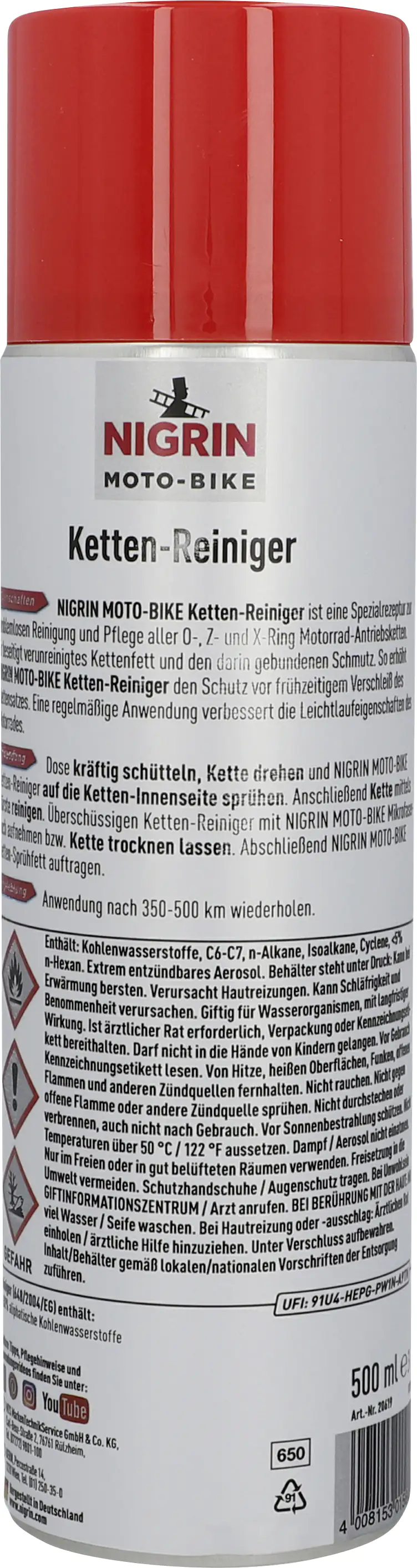 Nigrin MOTO-BIKE Kettenreiniger 500ml