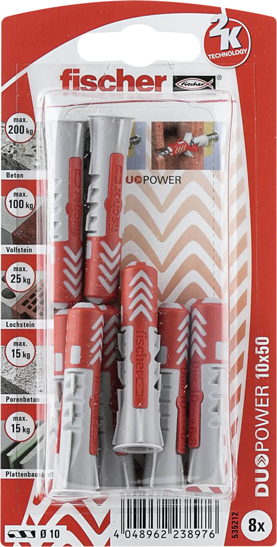 Fischer Dübel Duopower Fischer Dübel Duopower 10.0 x 50 mm - 8 Stück