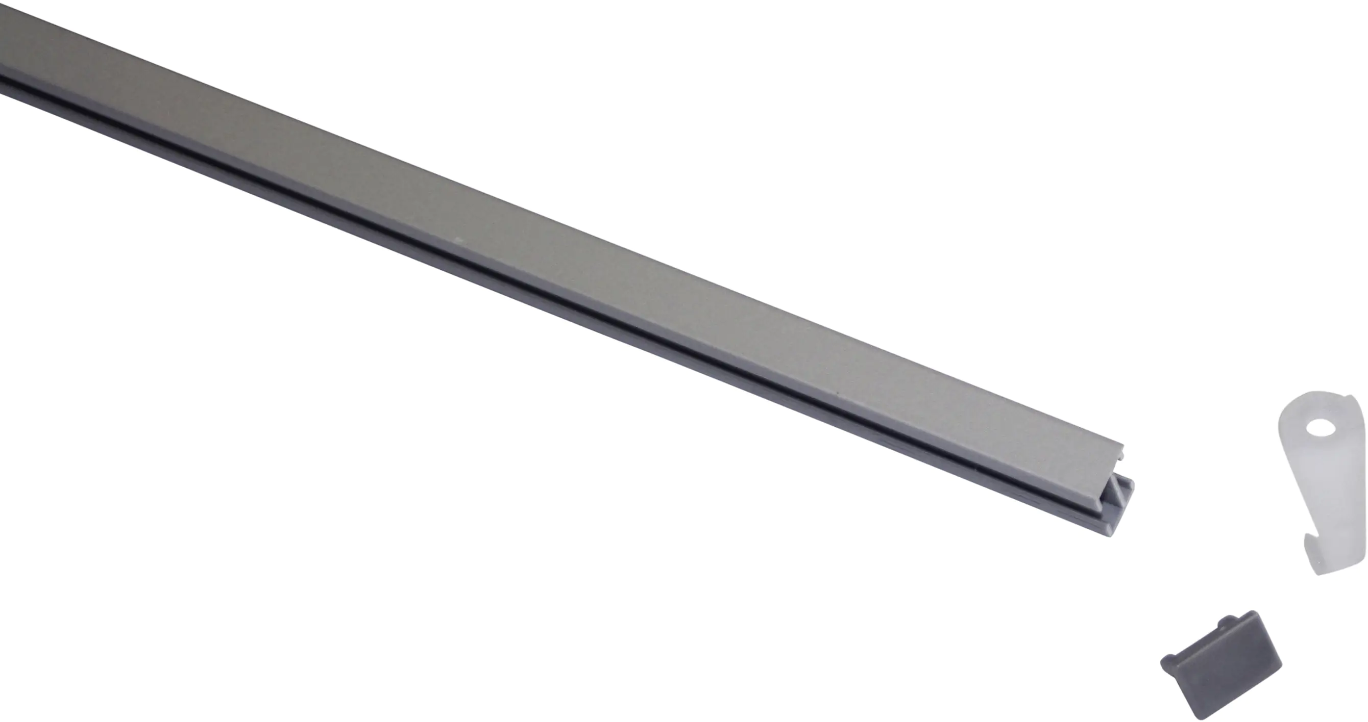 Gardinia Vorhangschienen-Set Lucy 1-läufig silber 230 cm