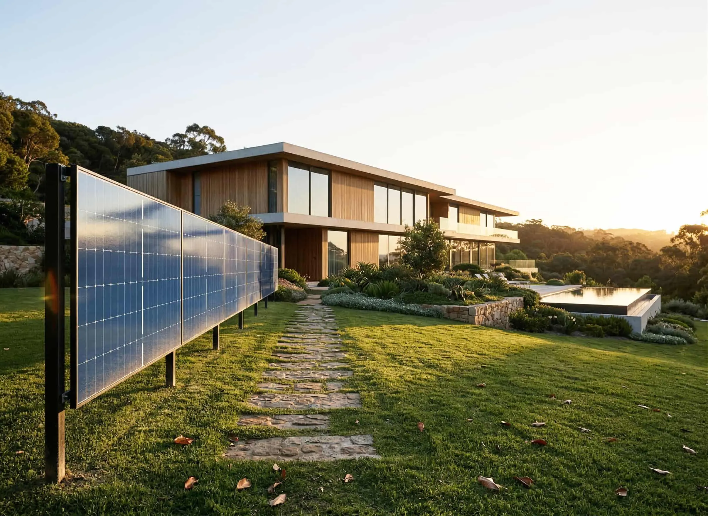 SunElements PV-Zaun ohne Wechselrichter 900 Wp bifazial 2er Set