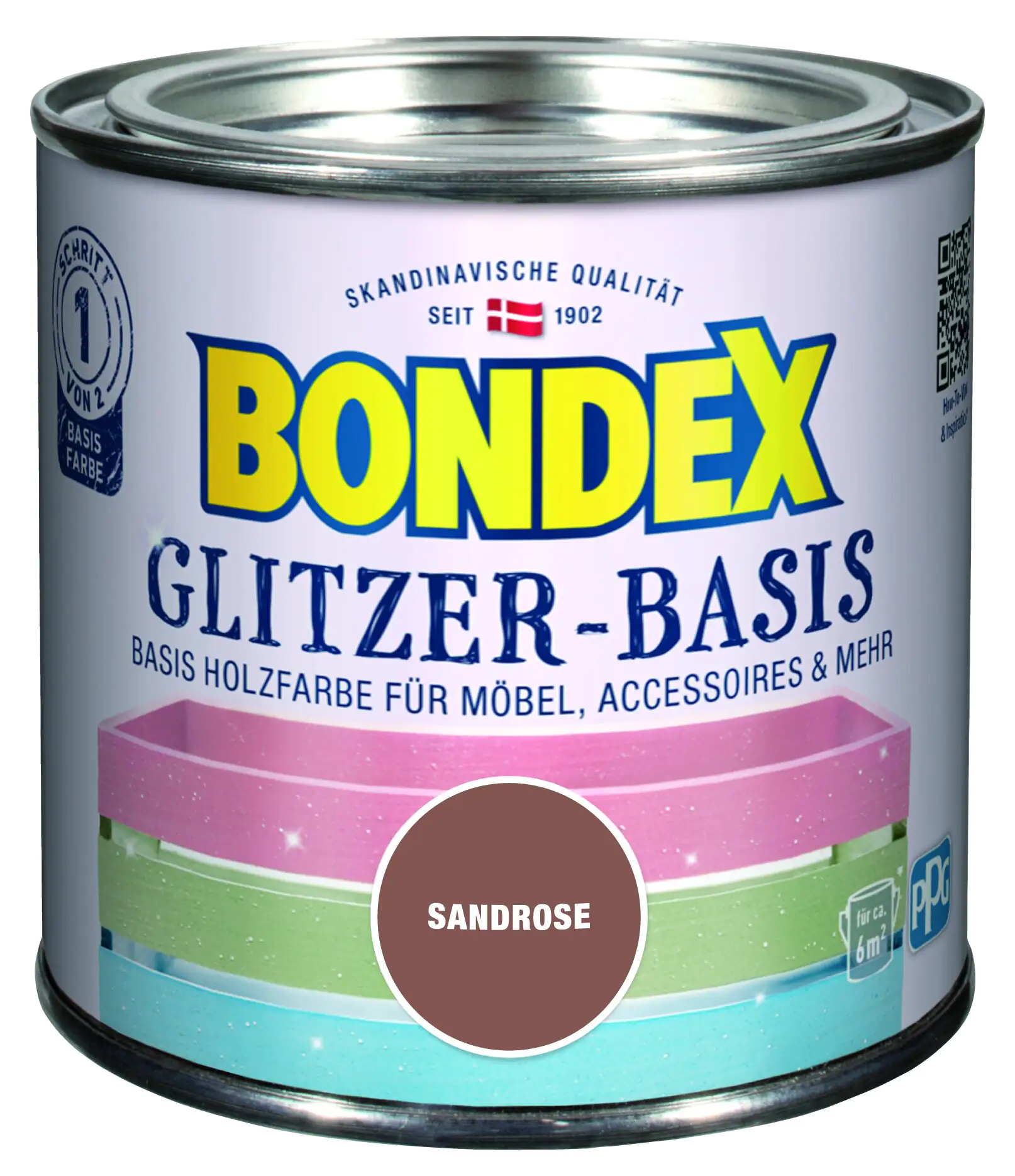 Bondex Glitzer-Basis 500 ml basis sandrose Bondex Glitzer-Basis 500 ml basis sandrose