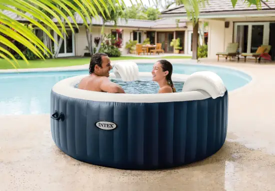 Intex PureSpa Whirlpool Bubble Massage Set 196 x 71 cm, blau