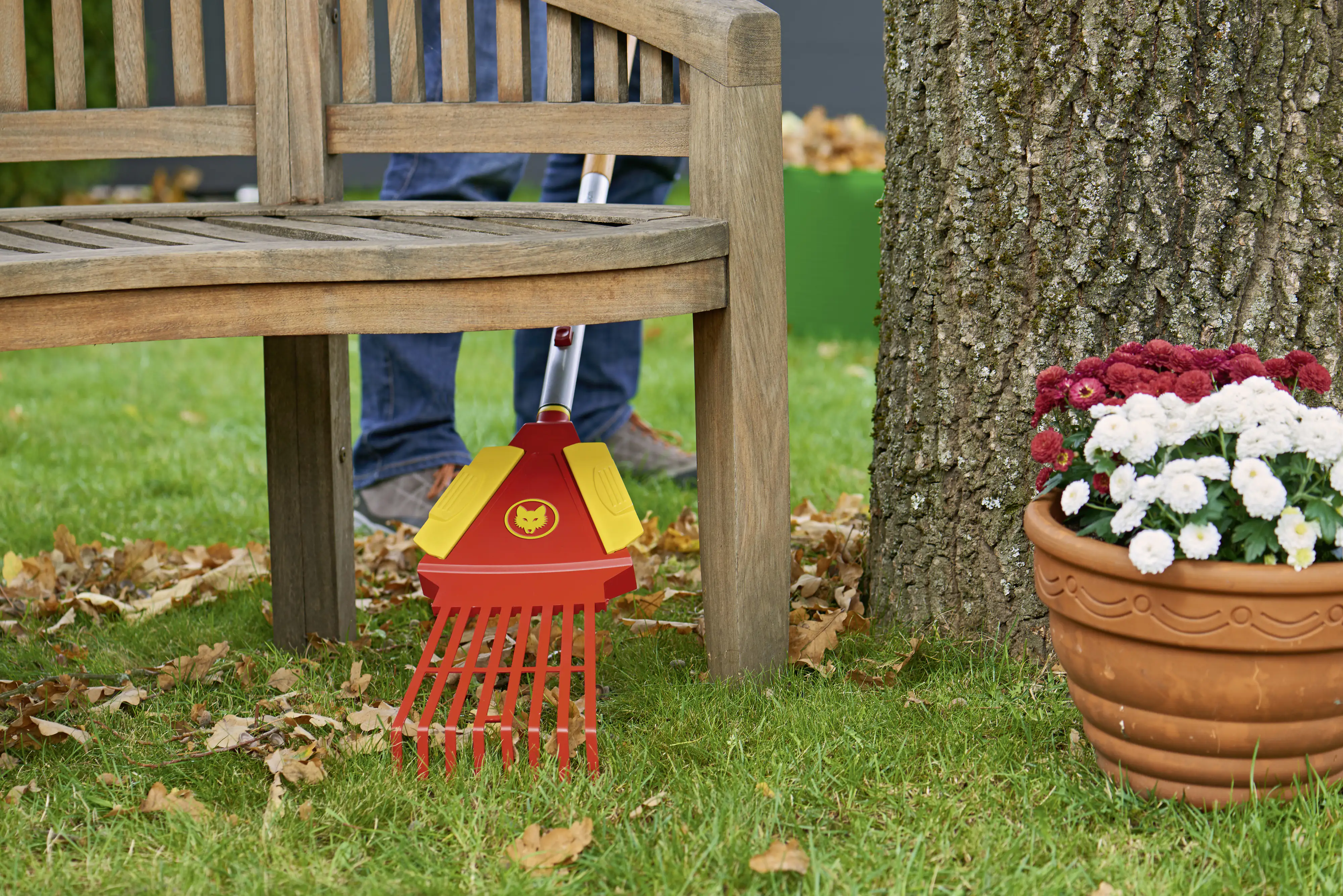 Wolf Garten Laubrechen 4in1 Multi-Star ZM 140 bis 76 cm Arbeitsbreite, ohne Stiel Wolf Garten Laubrechen 4in1 Multi-Star ZM 140 bis 76 cm Arbeitsbreite, ohne Stiel