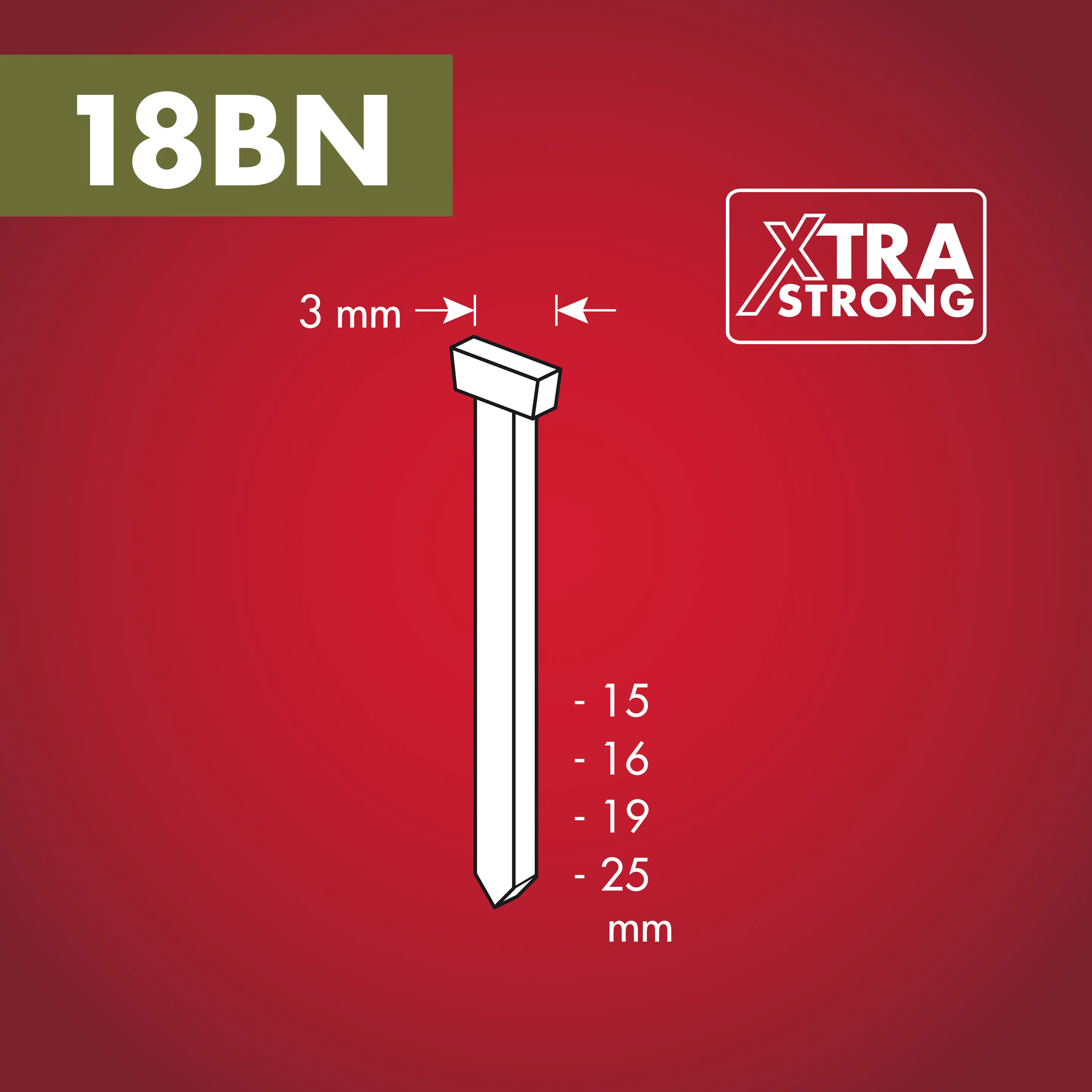 Arrow Tackernägel Typ 18BN 15 mm 1000 Stück