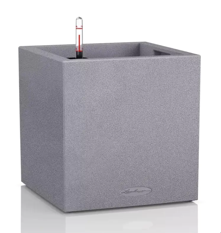 Lechuza Pflanzgefäß Canto Stone 30 low graphitschwarz