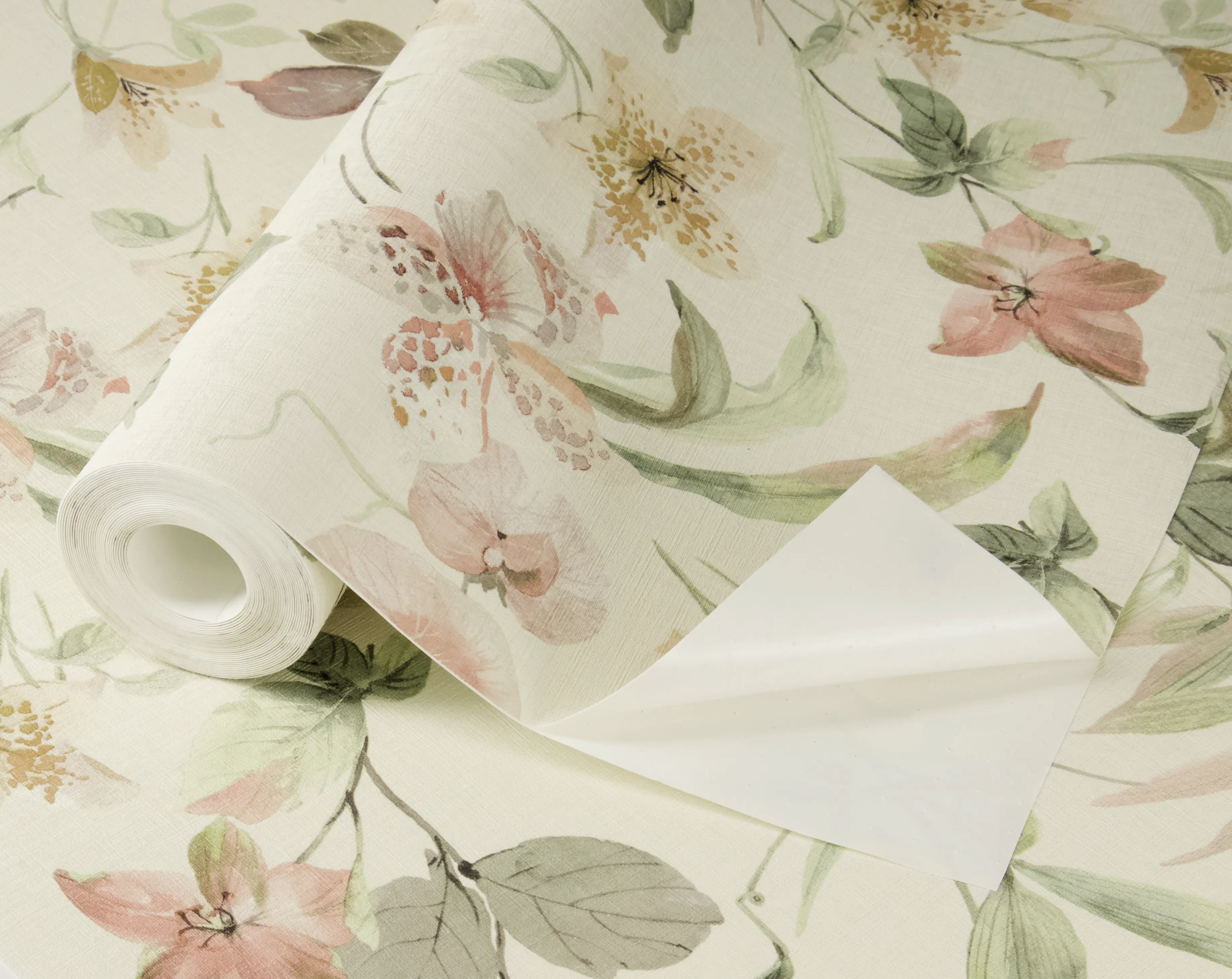 Tesa x Rasch selbstklebende Tapete Lumina Pflanzen Blüten Blätter mehrfarbig 6 x 0,53 m Tesa x Rasch selbstklebende Tapete Lumina Pflanzen Blüten Blätter mehrfarbig 6 x 0,53 m