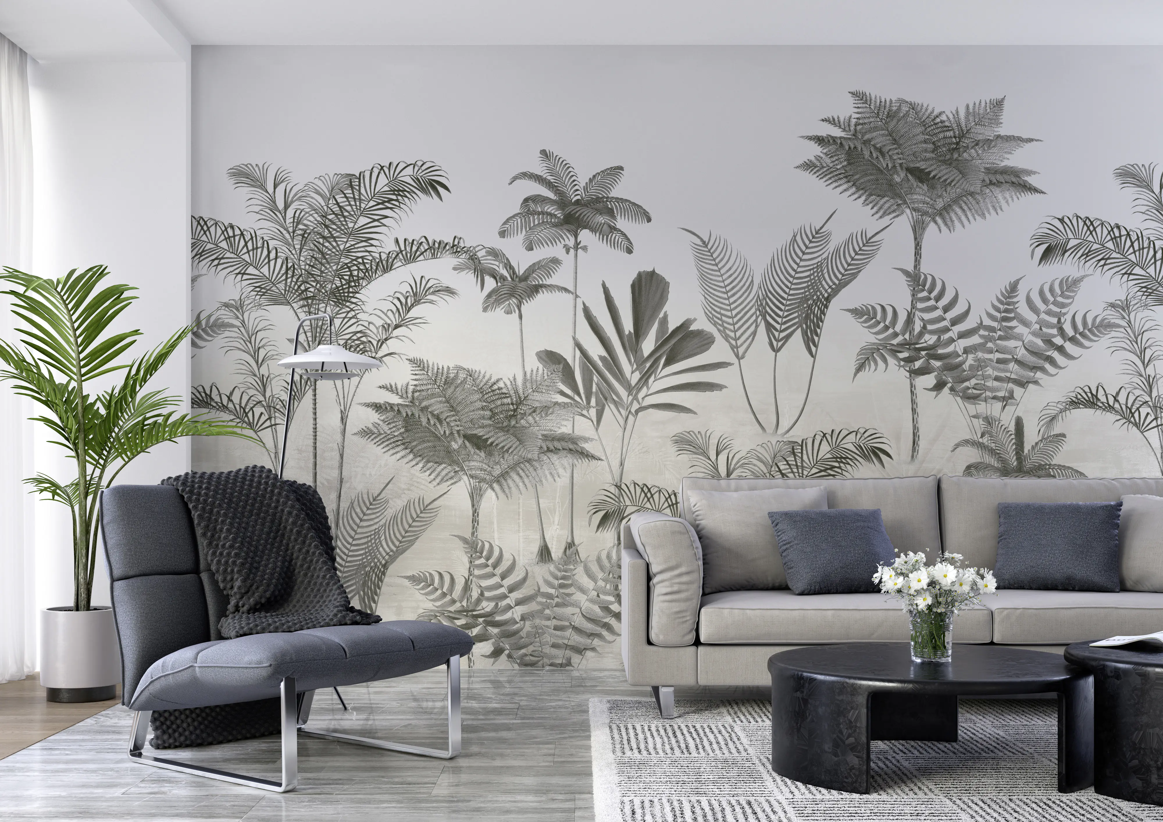 Rasch Vlies Fototapete 556223 Grau-Mittelgrau Muster & Motive 2,65 m x 3,71 m