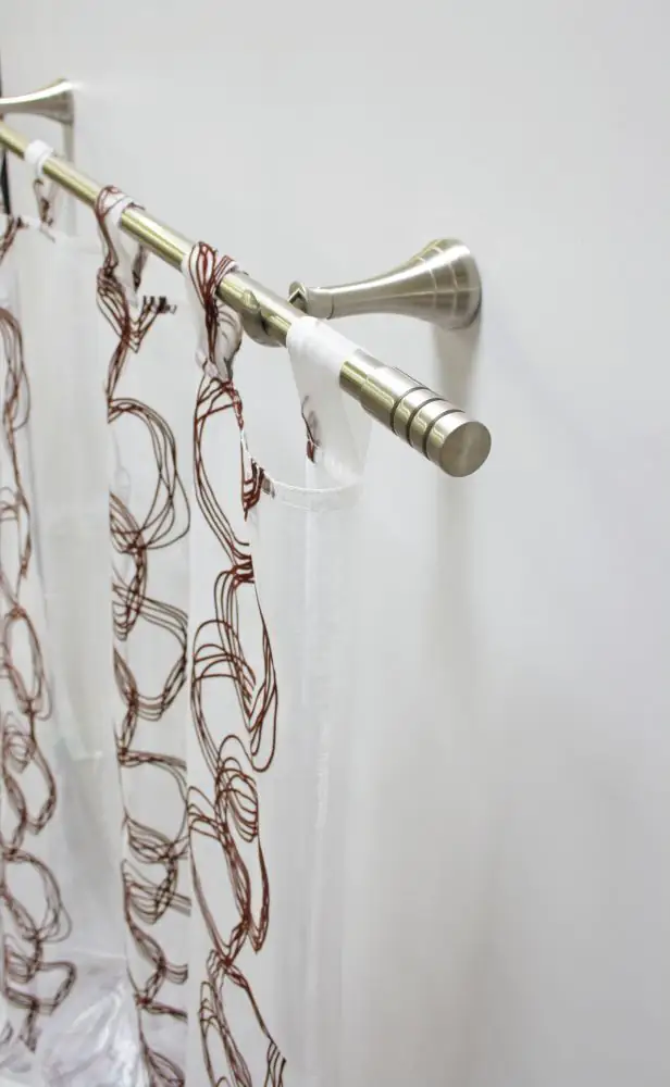 Gardinia Stilgarnitur Pinto Ø 19 mm, edelstahl-optik, 160 cm