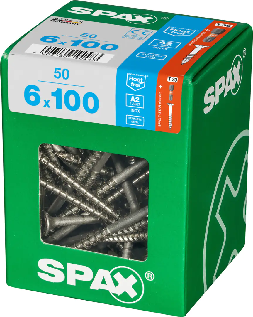 Spax Universalschrauben 6.0 x 100 mm TX 30 - 50 Stk.