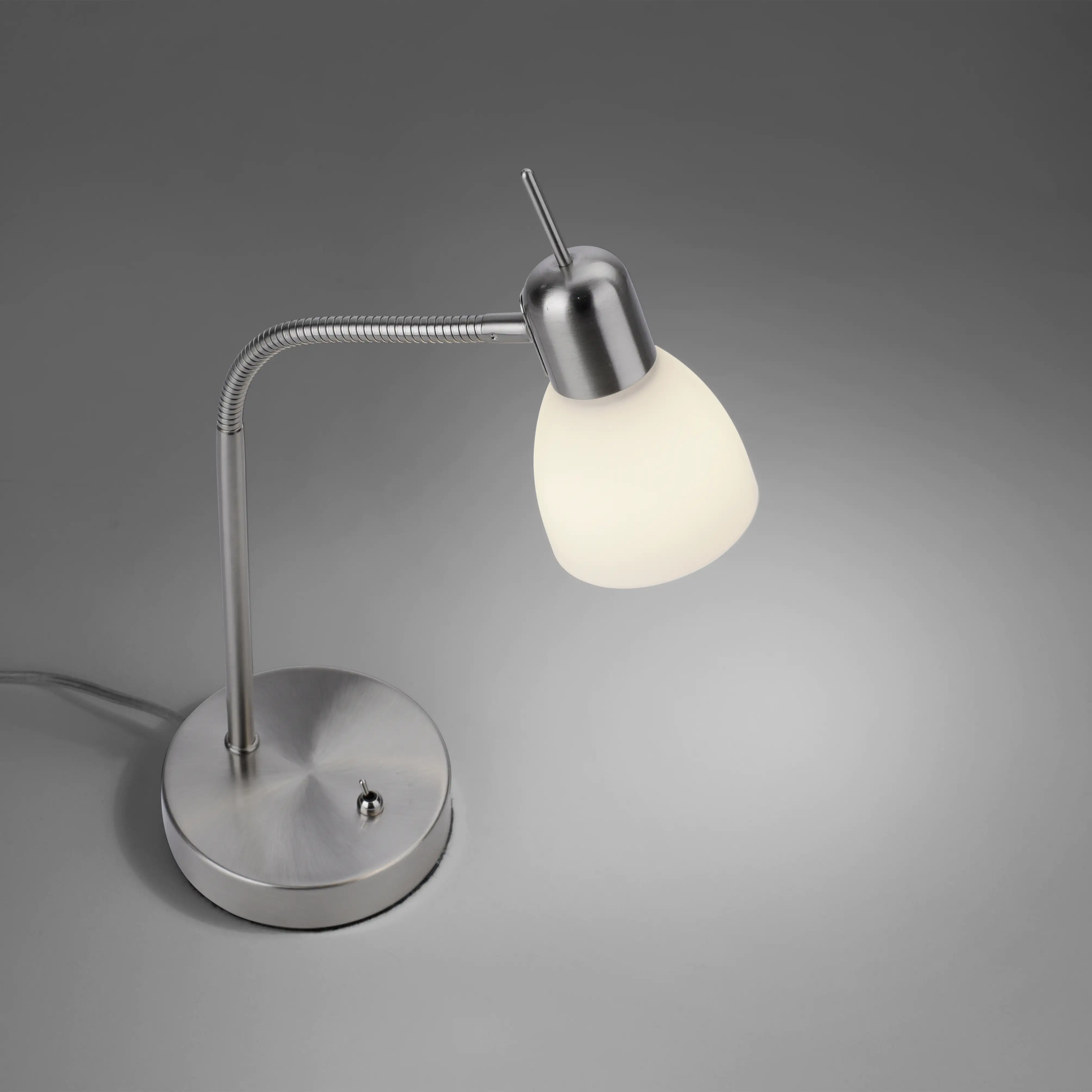 4043689977115_2656120 Leuchten Direkt Tischleuchte Karo stahl-weiß 45 x 30 cm E14, max. 40 W