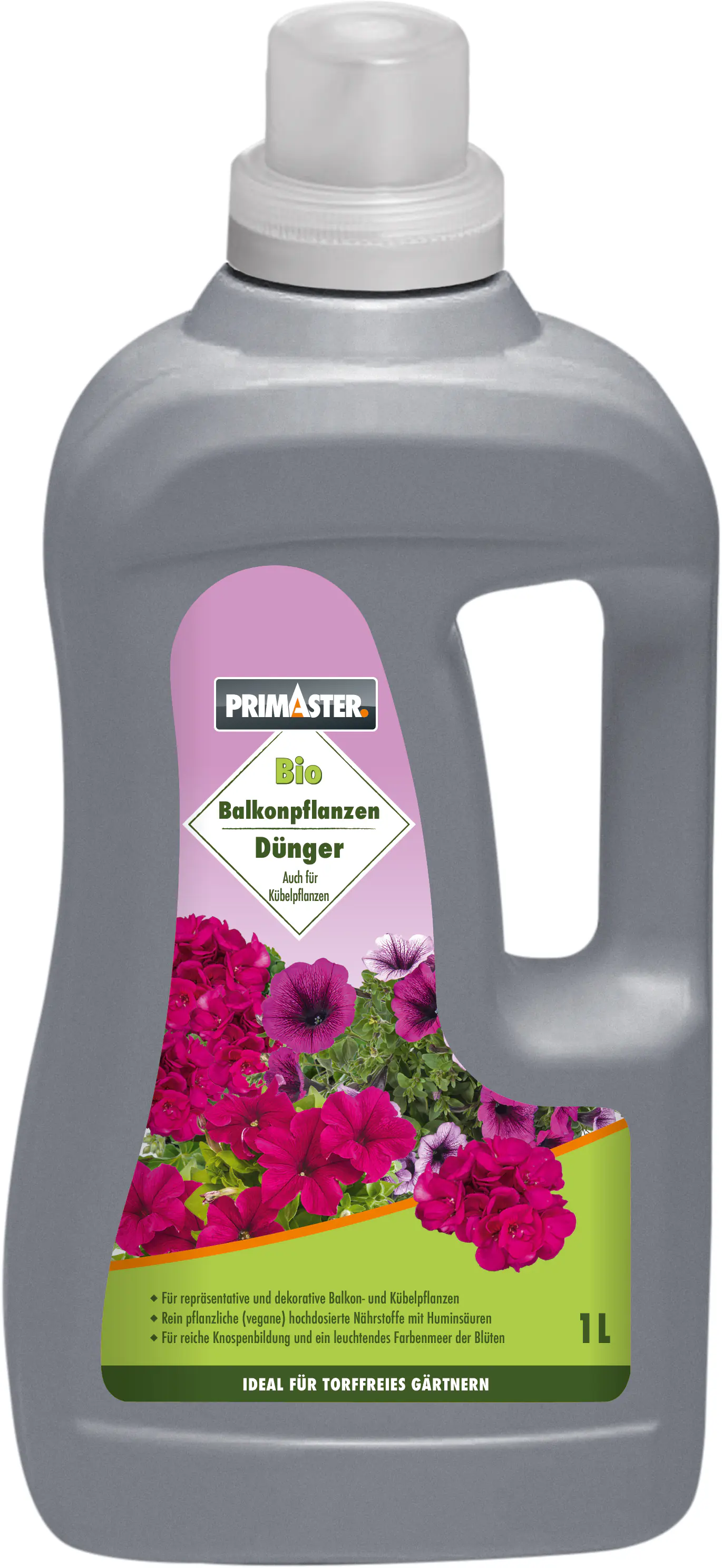 Primaster Bio Flüssigdünger 1 l für Balkon- & Kübelpflanzen Primaster Bio Flüssigdünger 1 l für Balkon- & Kübelpflanzen