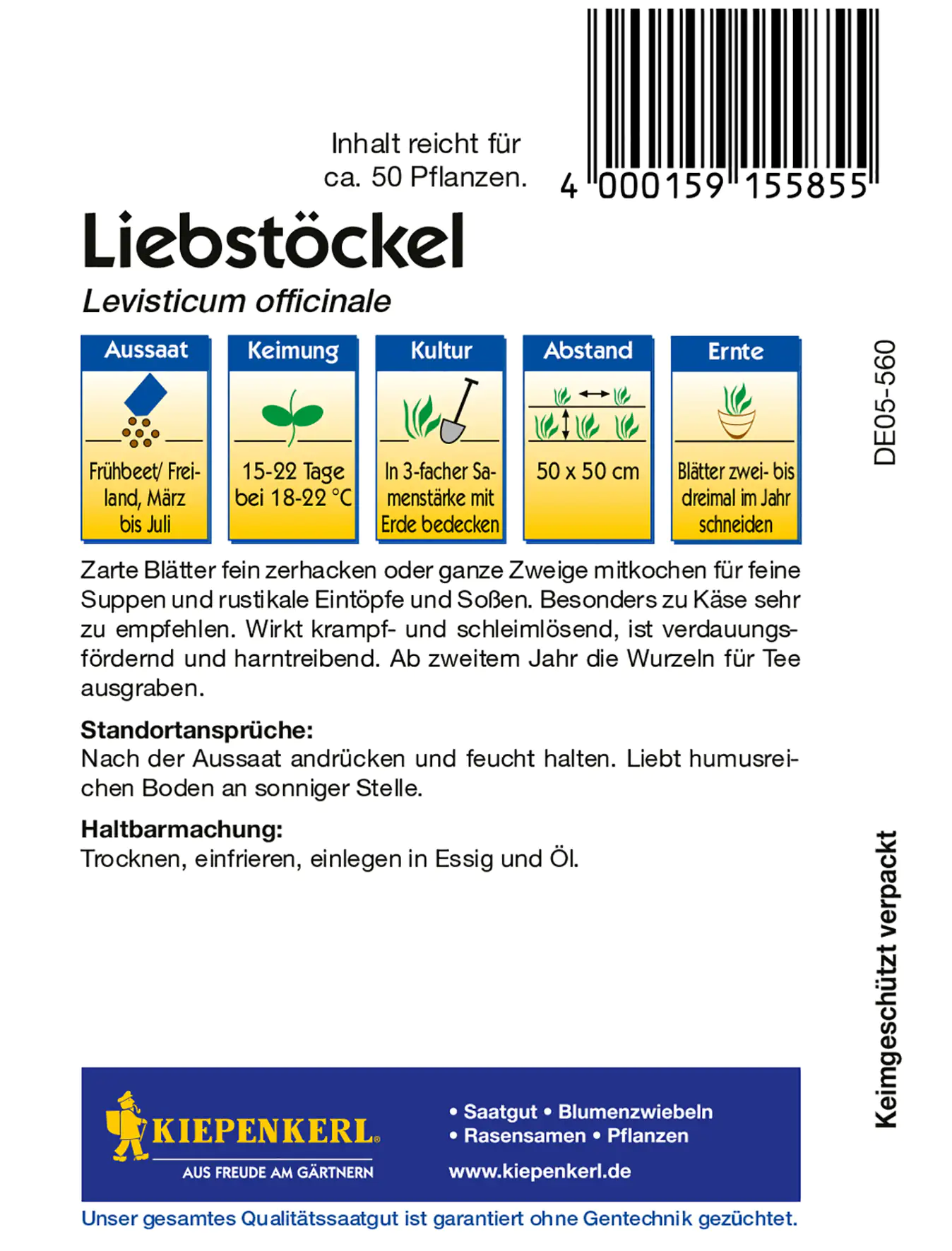 Kiepenkerl Liebstöckel mehrjährig Kiepenkerl Liebstöckel mehrjährig