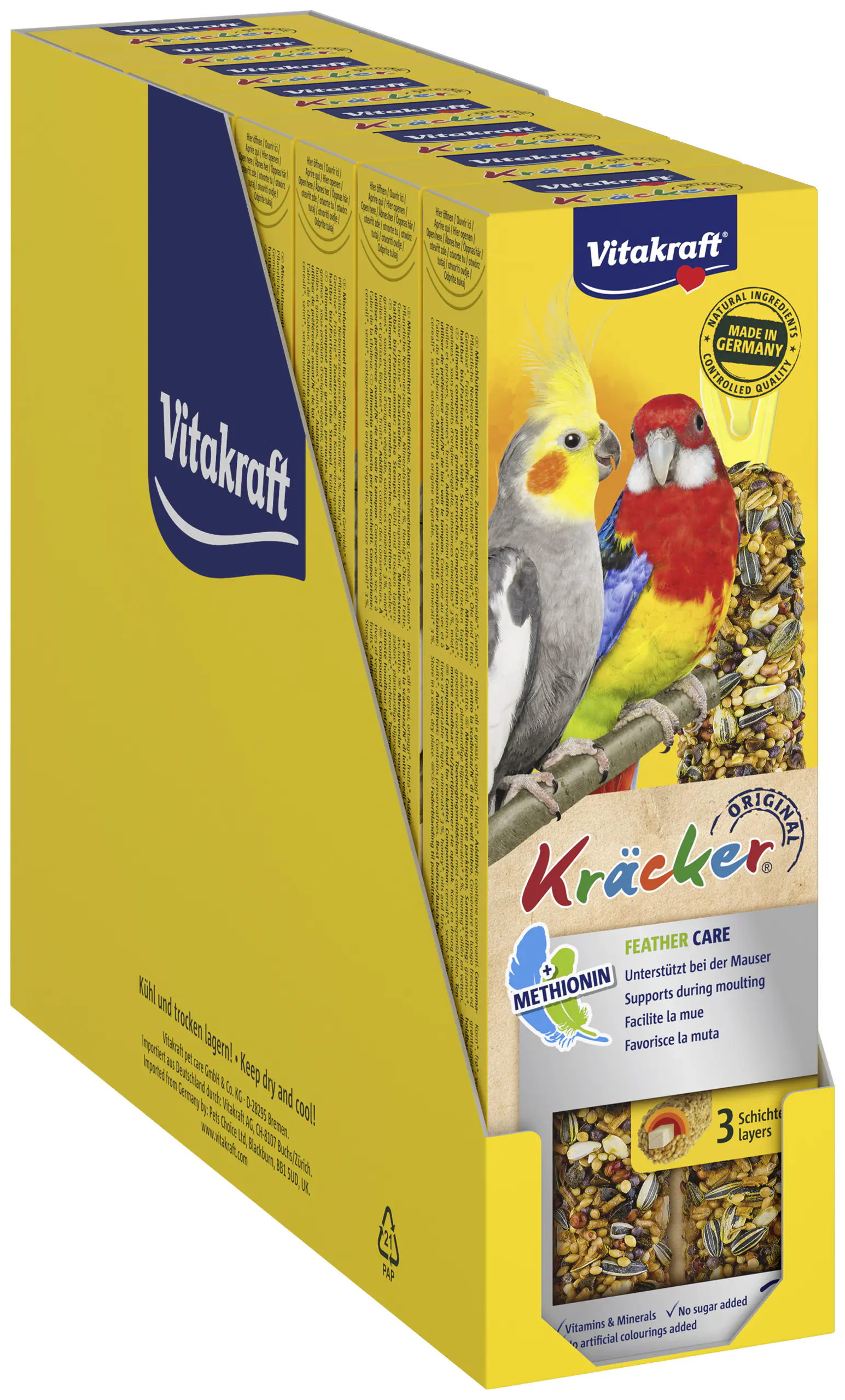 Vitakraft Kräcker für Großsittiche Feather Care 8 x 2 Stück