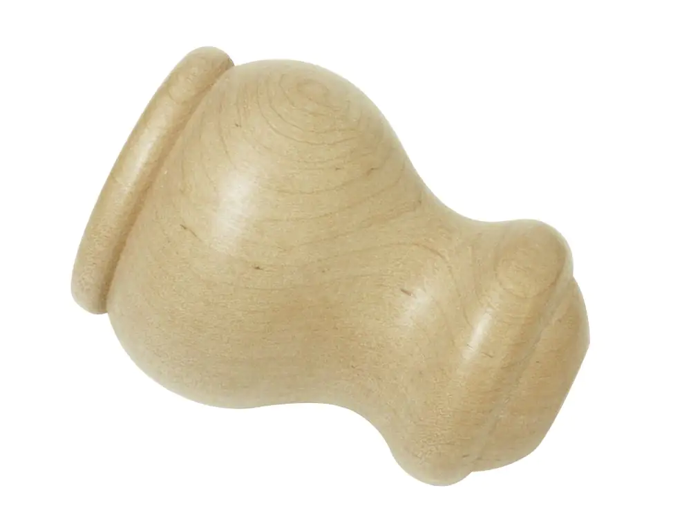 Gardinia Endknopf zu Stilprogramm Lugano, Ø 28 mm, natur Gardinia Endknopf zu Stilprogramm Lugano, Ø 28 mm, natur