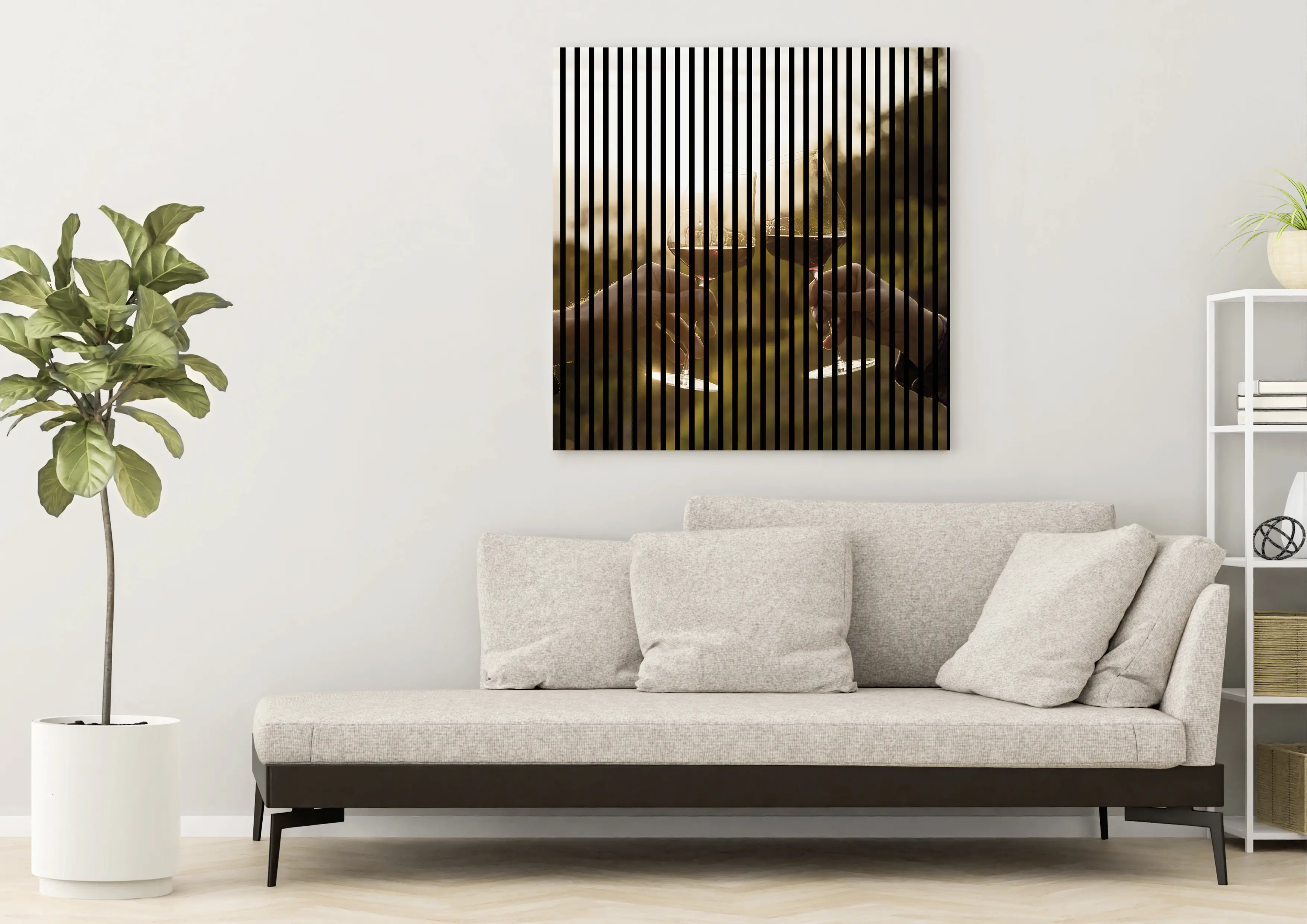 Neuhofer Akustikpaneele Wein 119,5 x 113,3 x 1,9 cm