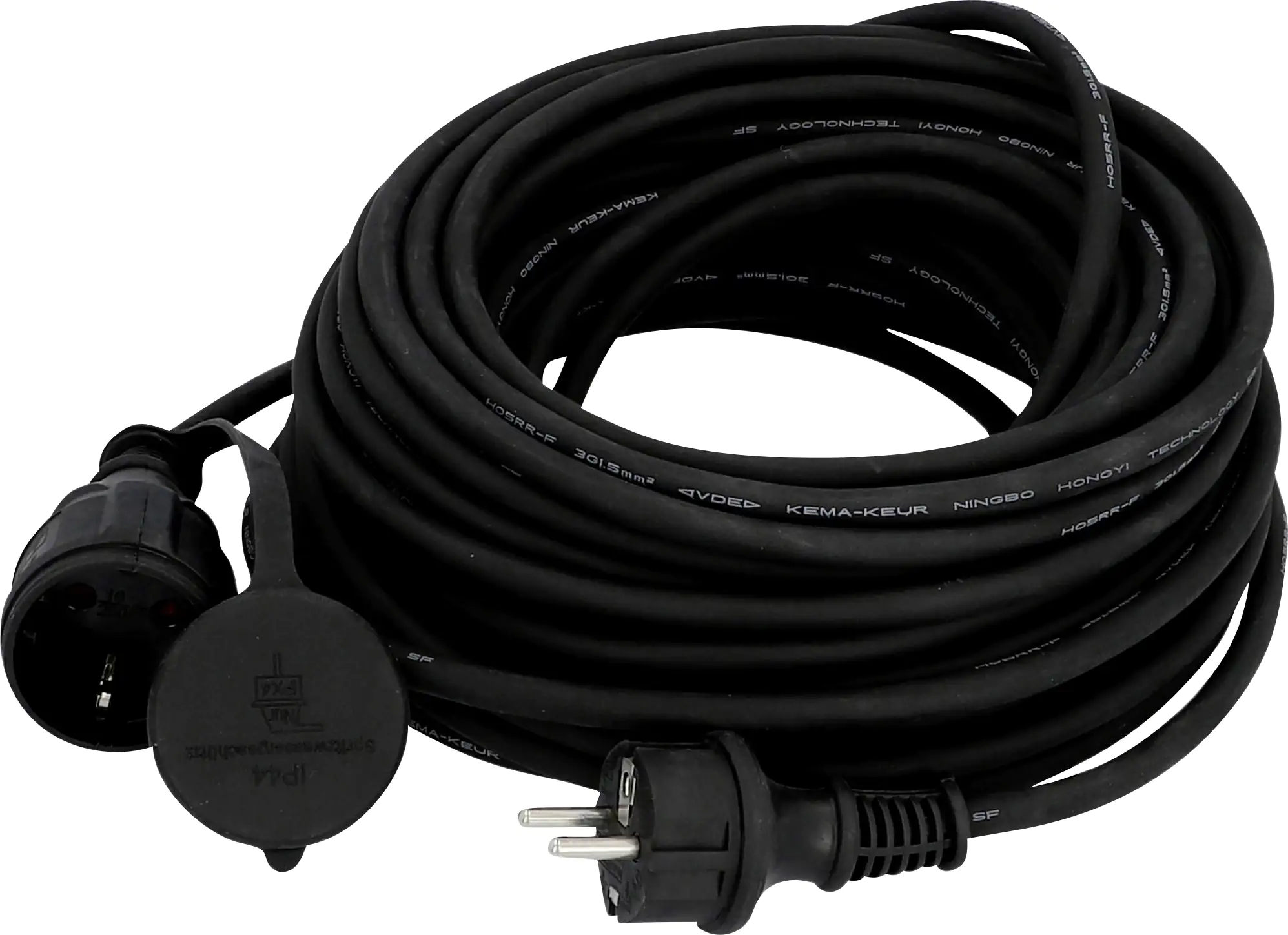 4008153445620_01 Verlängerungskabel Außen 20 Meter H05RR-F3G1,5, schwarz