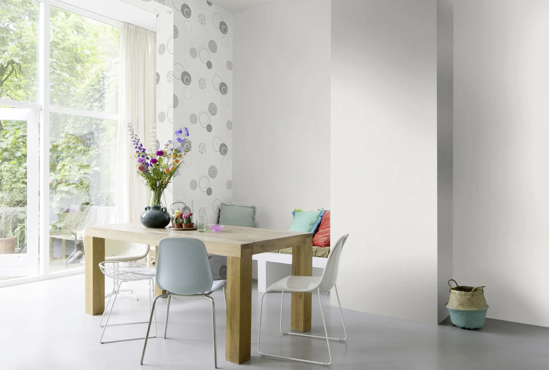 Rasch Vliestapete 818635 Selection uni weiß 10,05 x 0,53 m