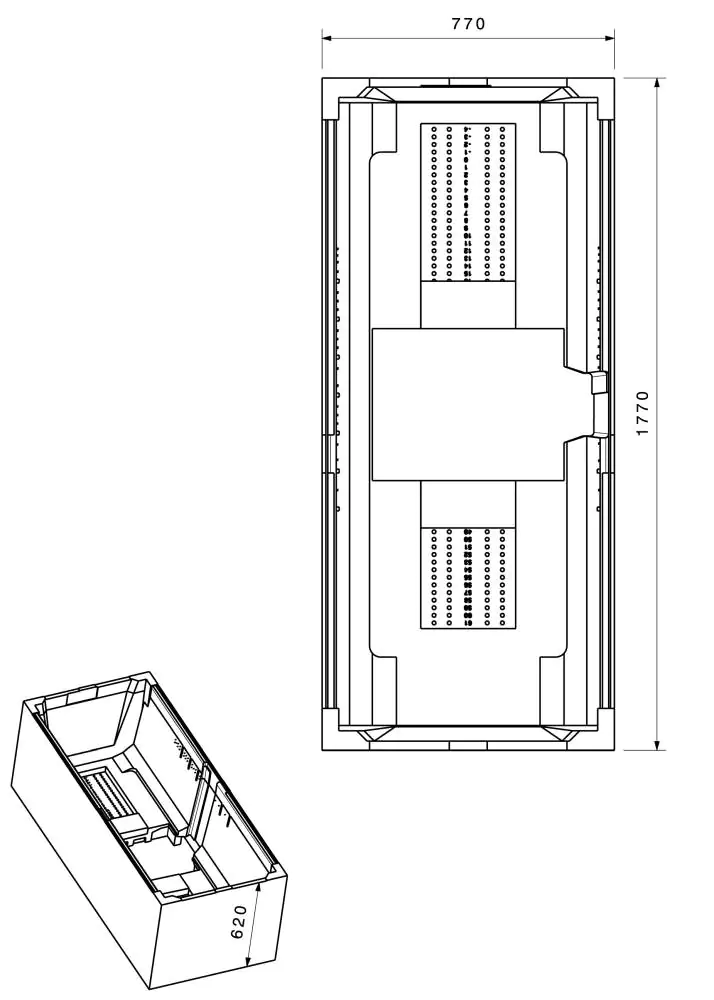 Ottofond Wannenträger Cubic 1770 x 770 mm