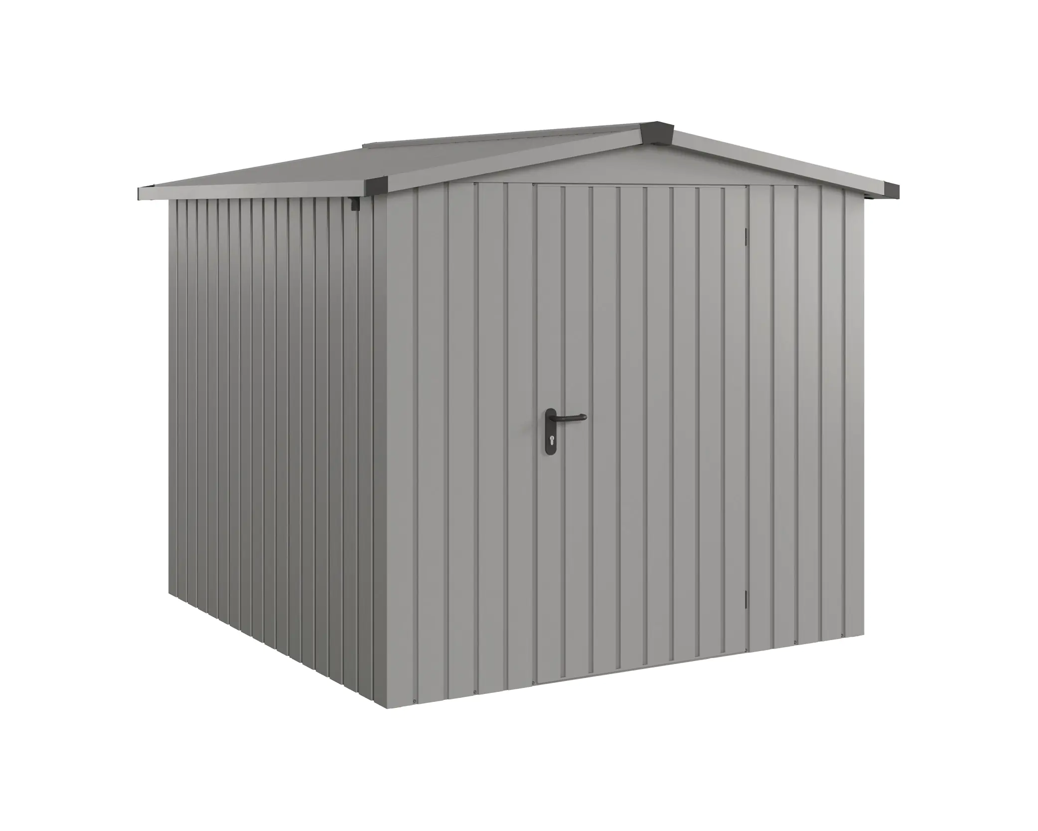 EcoStar Metallgerätehaus Euroline ESD5 graualuminium 214 x 214 cm 1-flg. EcoStar Metallgerätehaus Euroline ESD5 graualuminium 214 x 214 cm 1-flg.