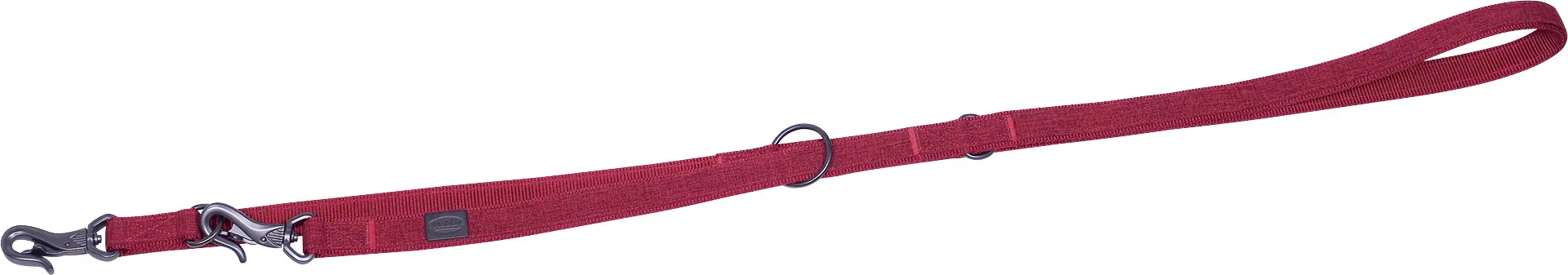 Nobby Führleine Linen Deluxe rot 200 cm