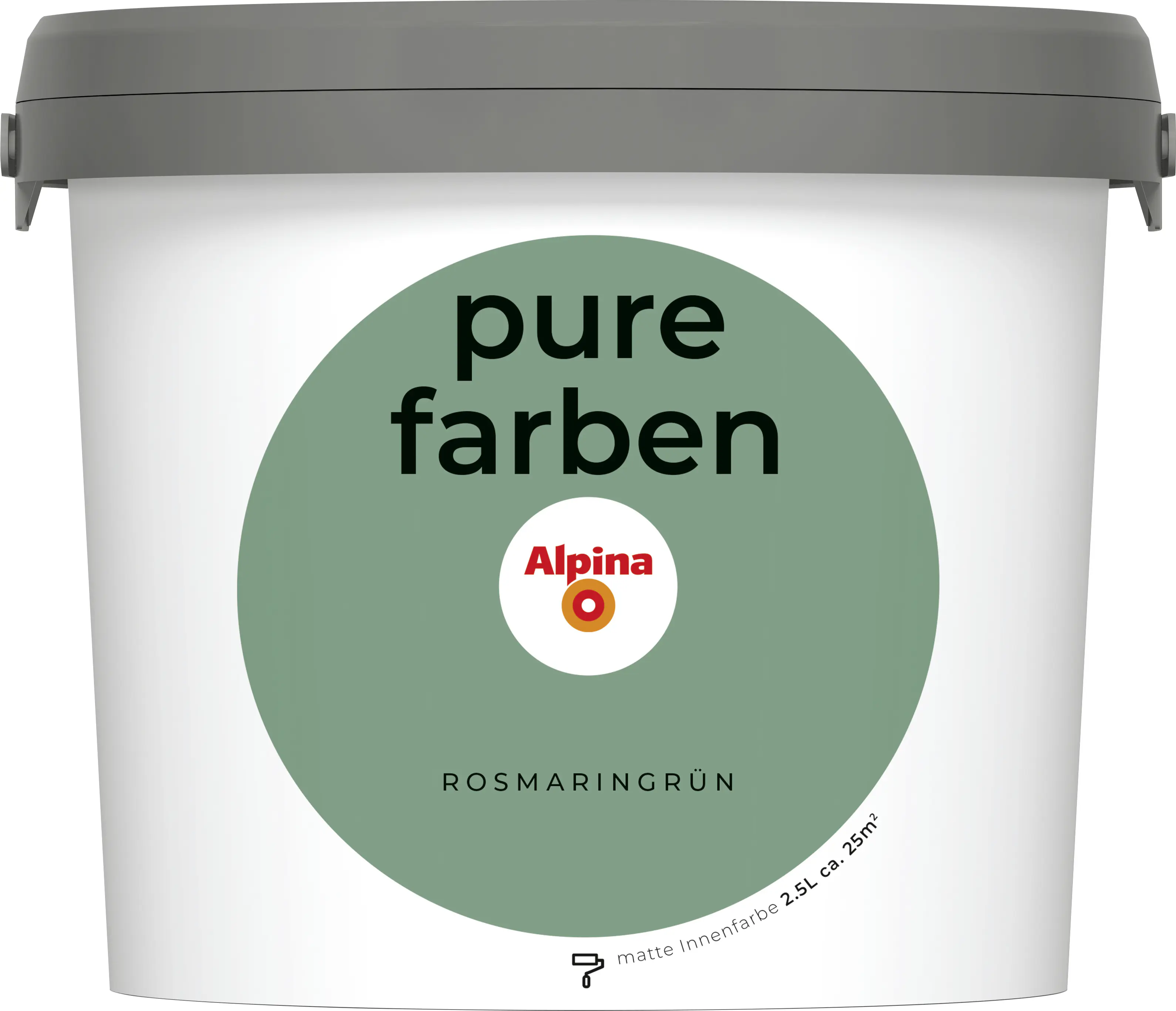 Alpina Pure Farben Wandfarbe rosmaringrün 2,5 L
