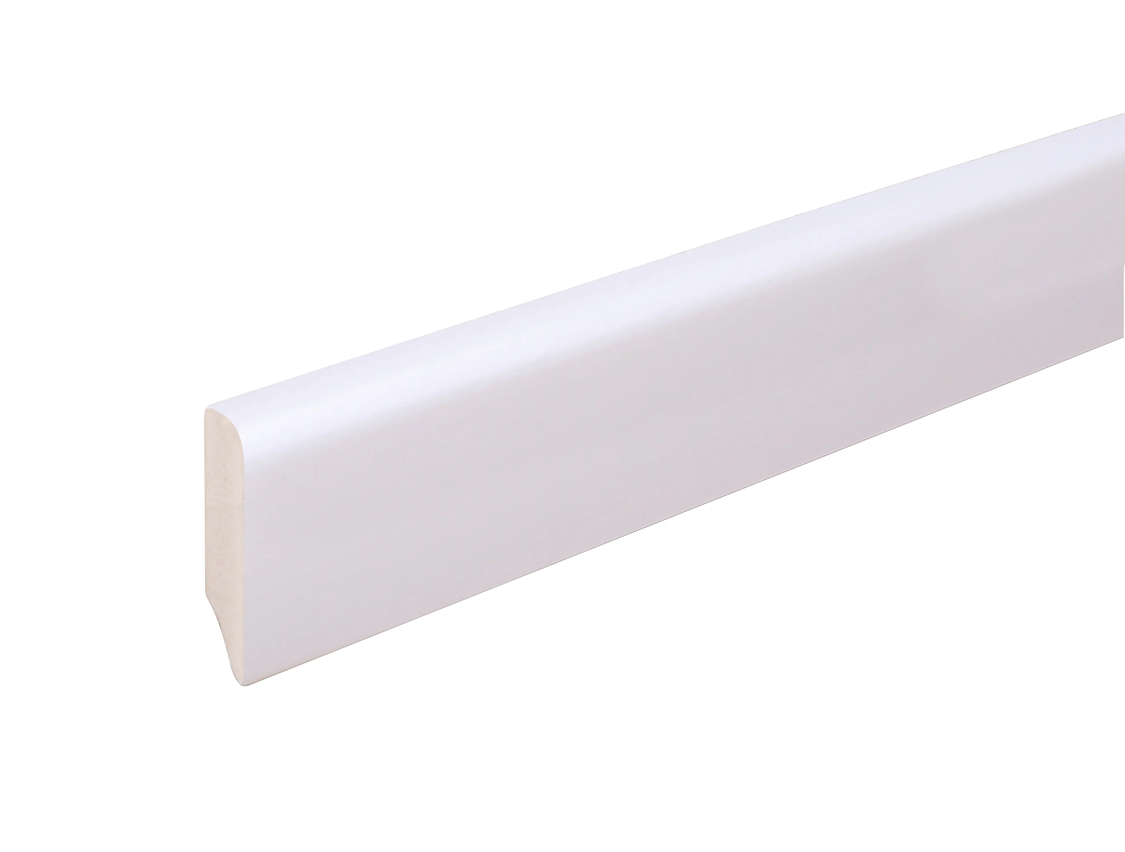 Neuhofer Fußleiste 240 cm 38,5 mm x 10 mm Uni weiß