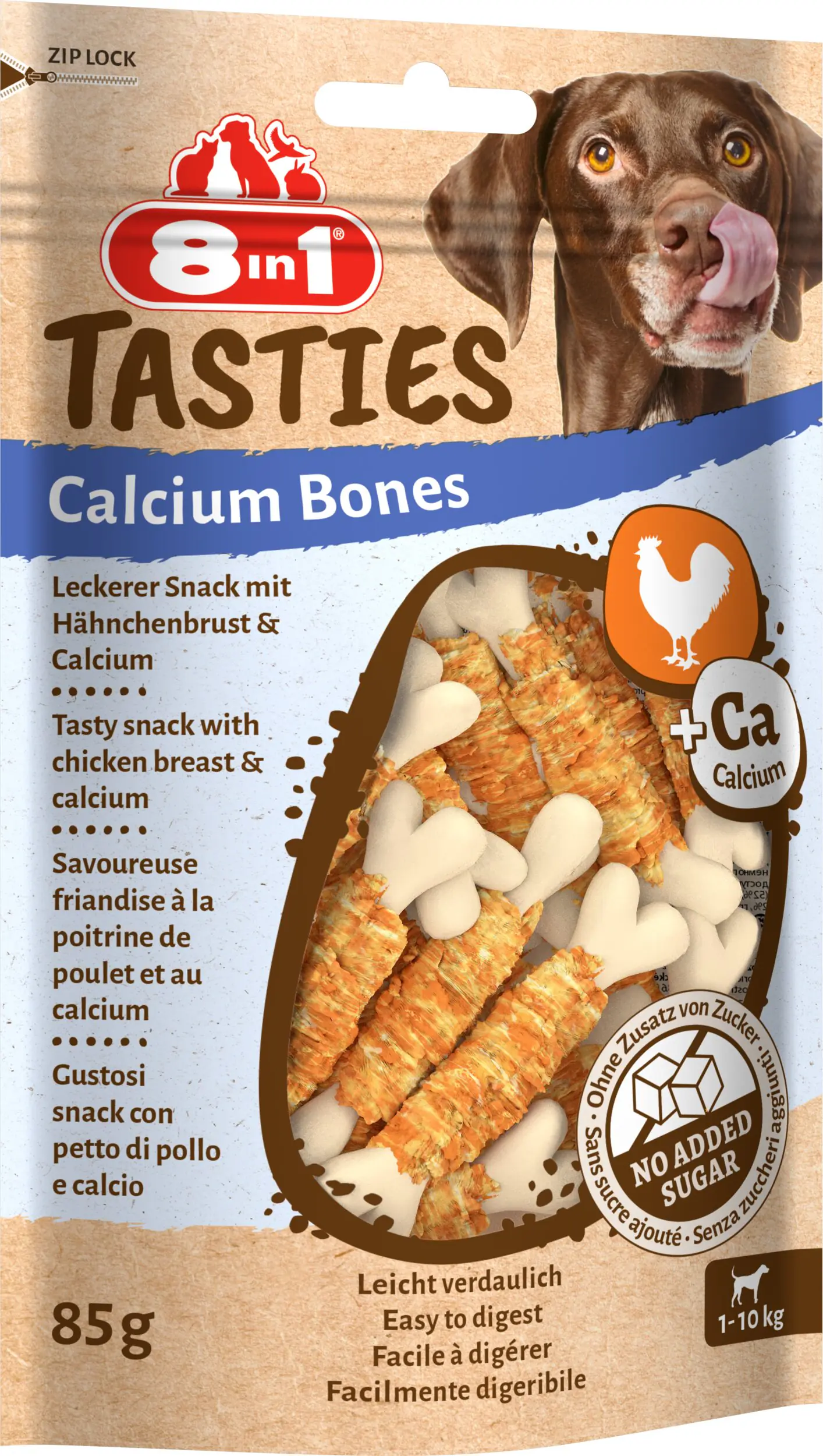 8in1 Hundeleckerli Calcium Bones 85 g
