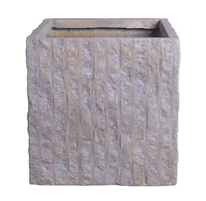 TrendLine Pflanztopf 40,5 x 40,5 x 40,5 cm grau-braun strukturiert TrendLine Pflanztopf 40,5 x 40,5 x 40,5 cm grau-braun strukturiert