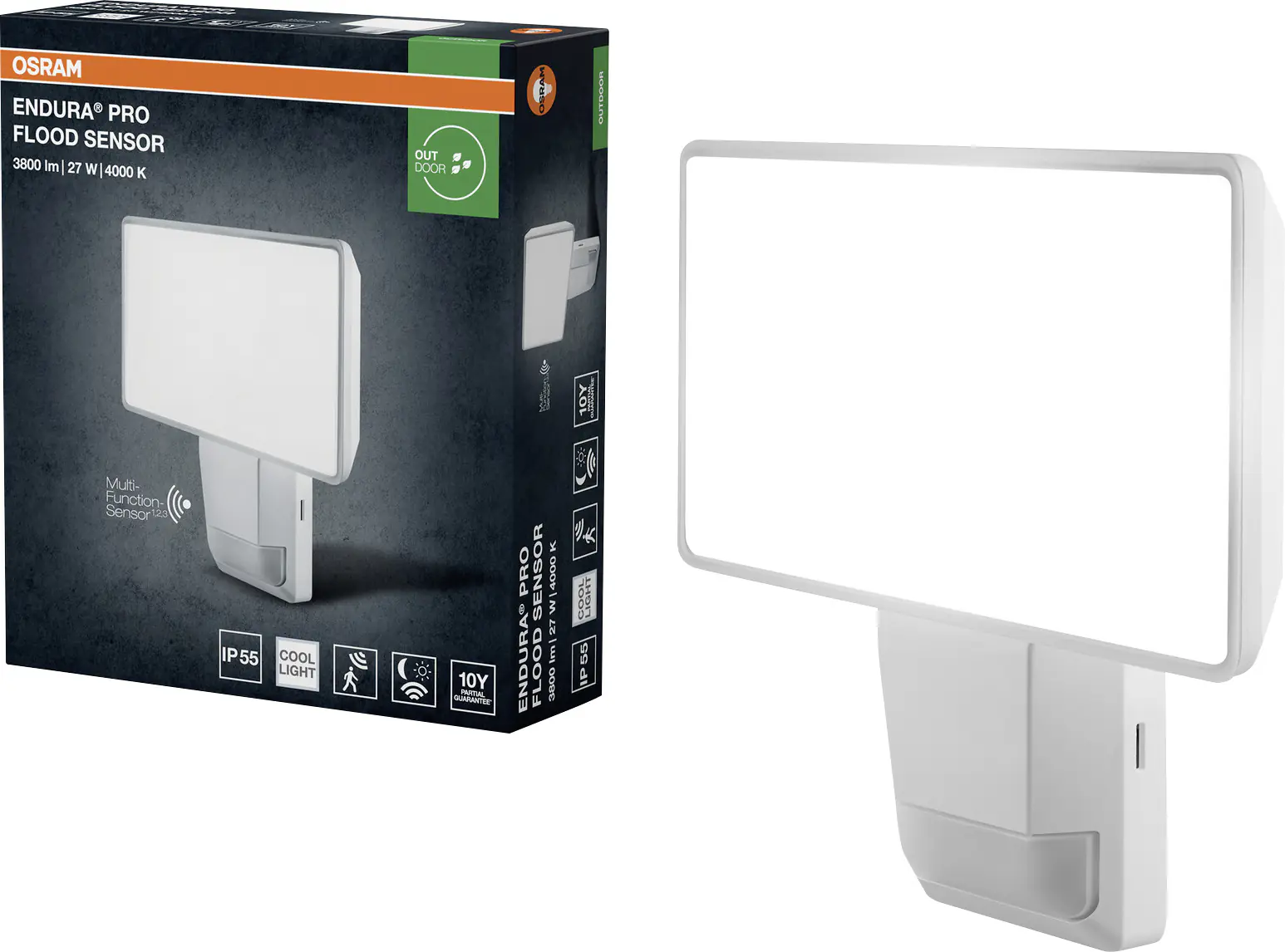 Osram Außenleuchte ENDURA PRO Flood Sensor 27W 4000K IP55 weiß Osram Außenleuchte ENDURA PRO Flood Sensor 27W 4000K IP55 weiß