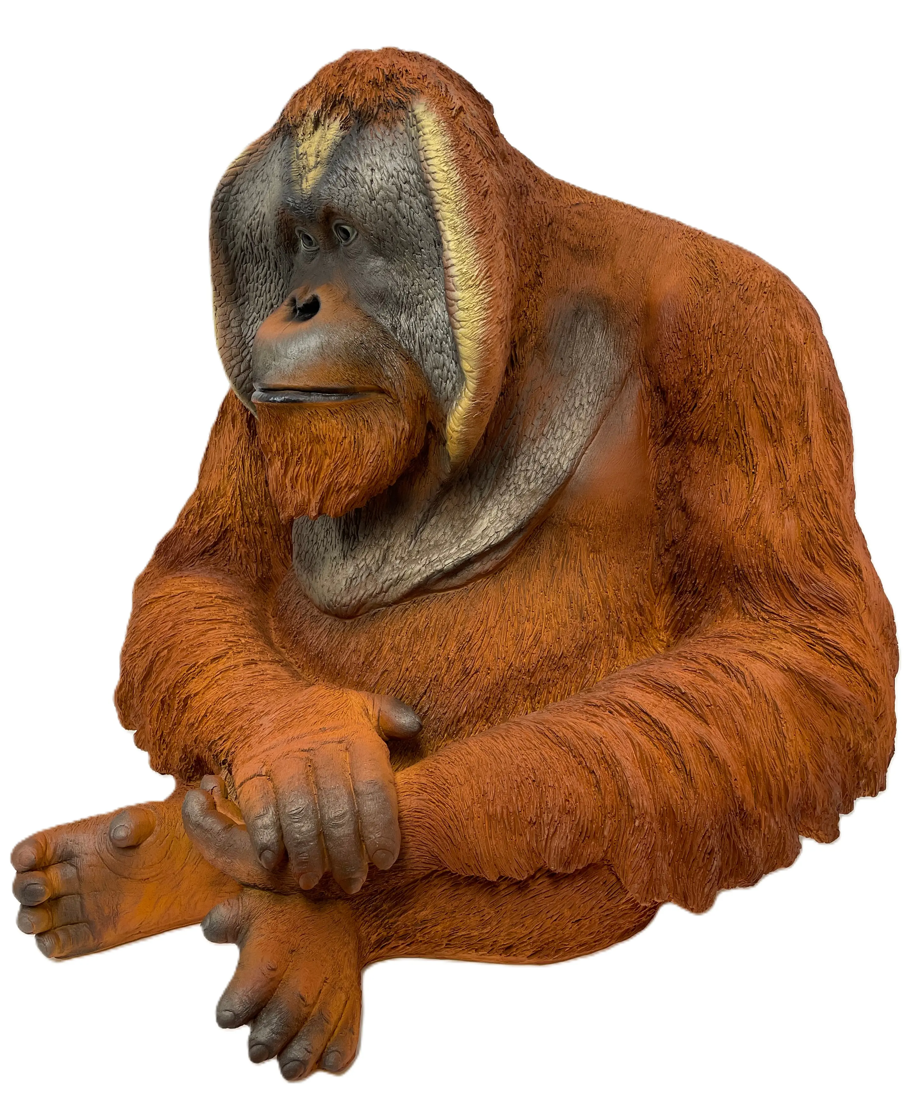 Dekofigur Orang-Utan groß 75 x 80 x 65 cm