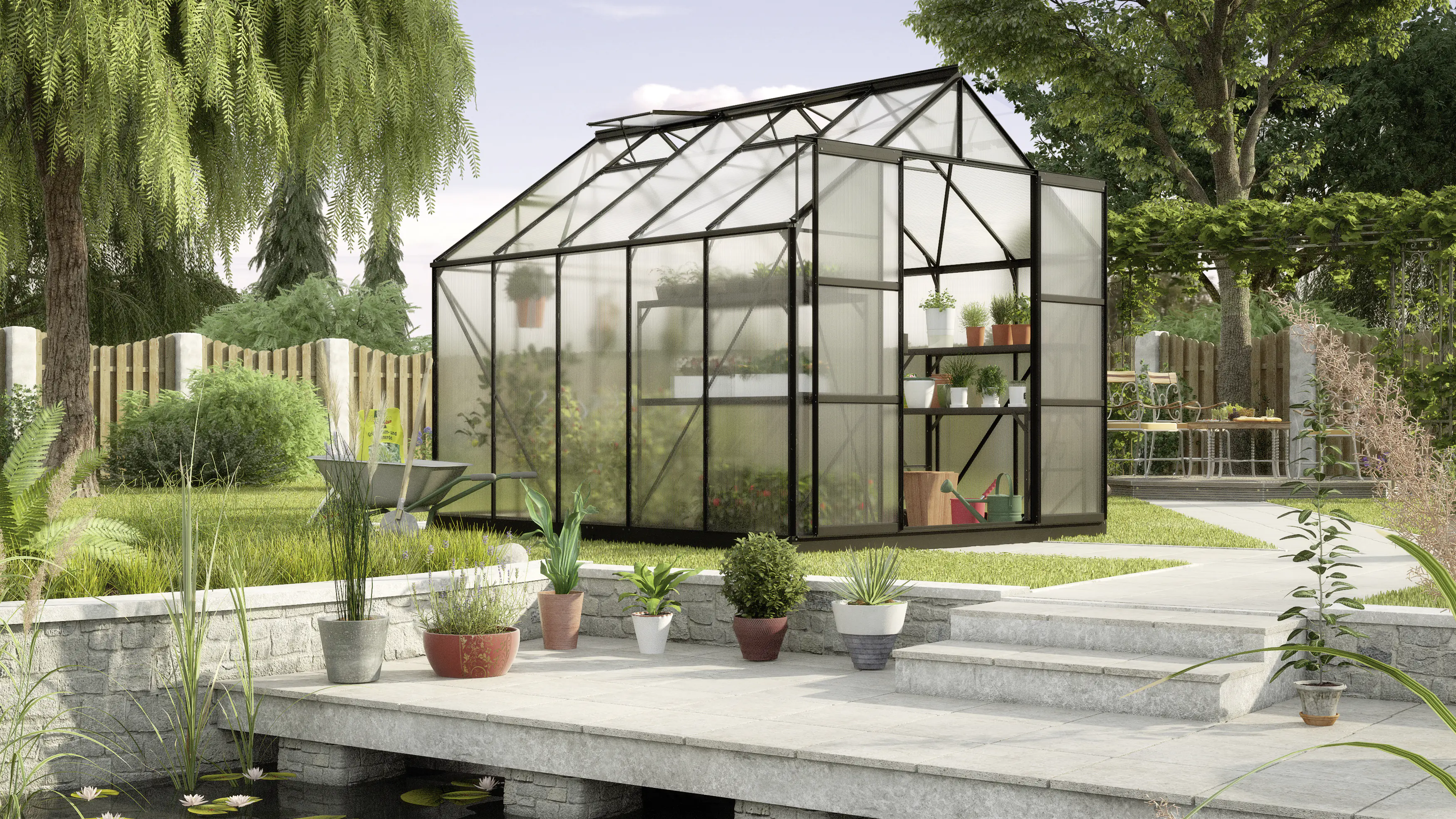 Vitavia Gewächshaus Uranus 8300 254 x 317 cm 4 mm Hohlkammerplatten