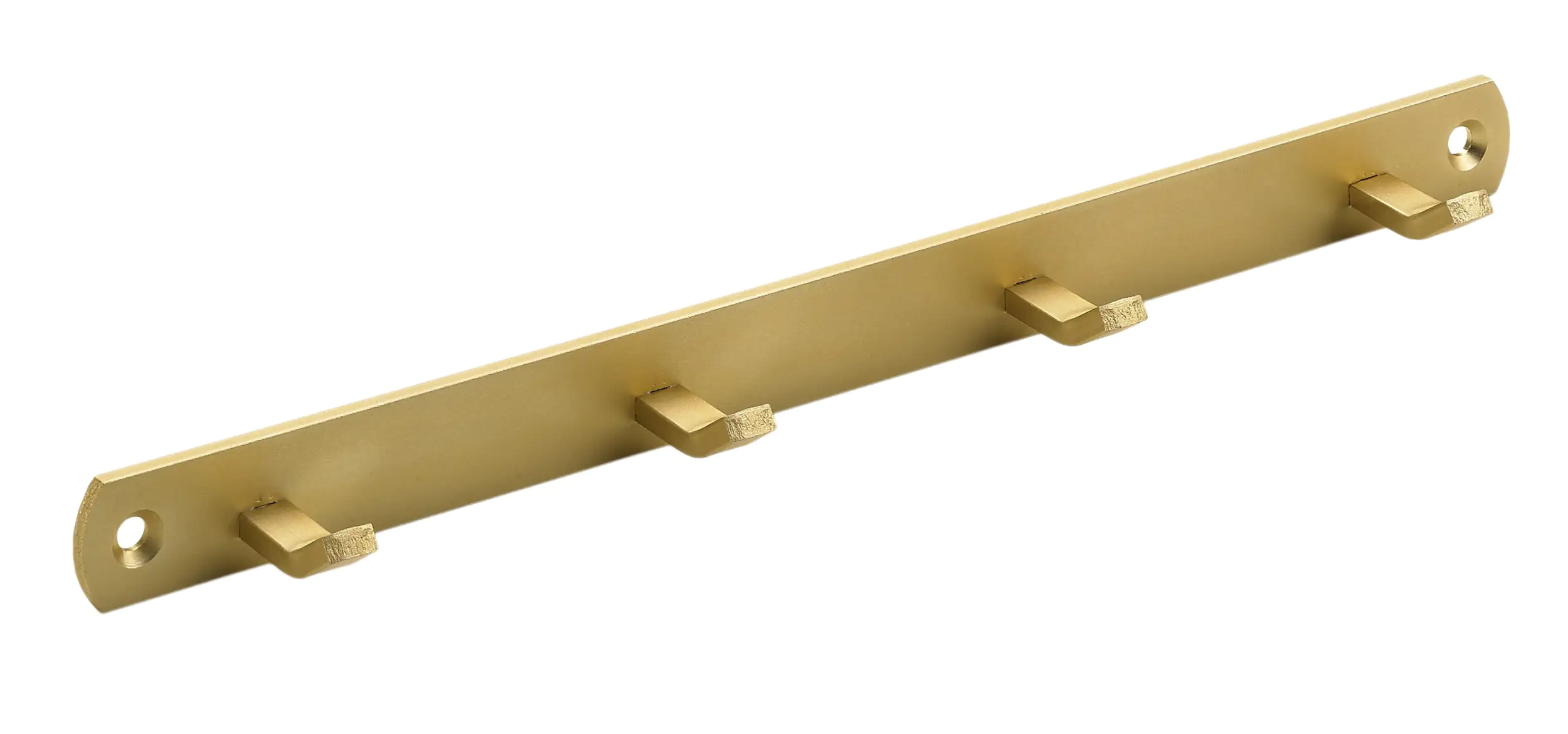 Hettich Garderobenleiste 4 Haken 27,0 x 2,0 x 3,0 cm gold