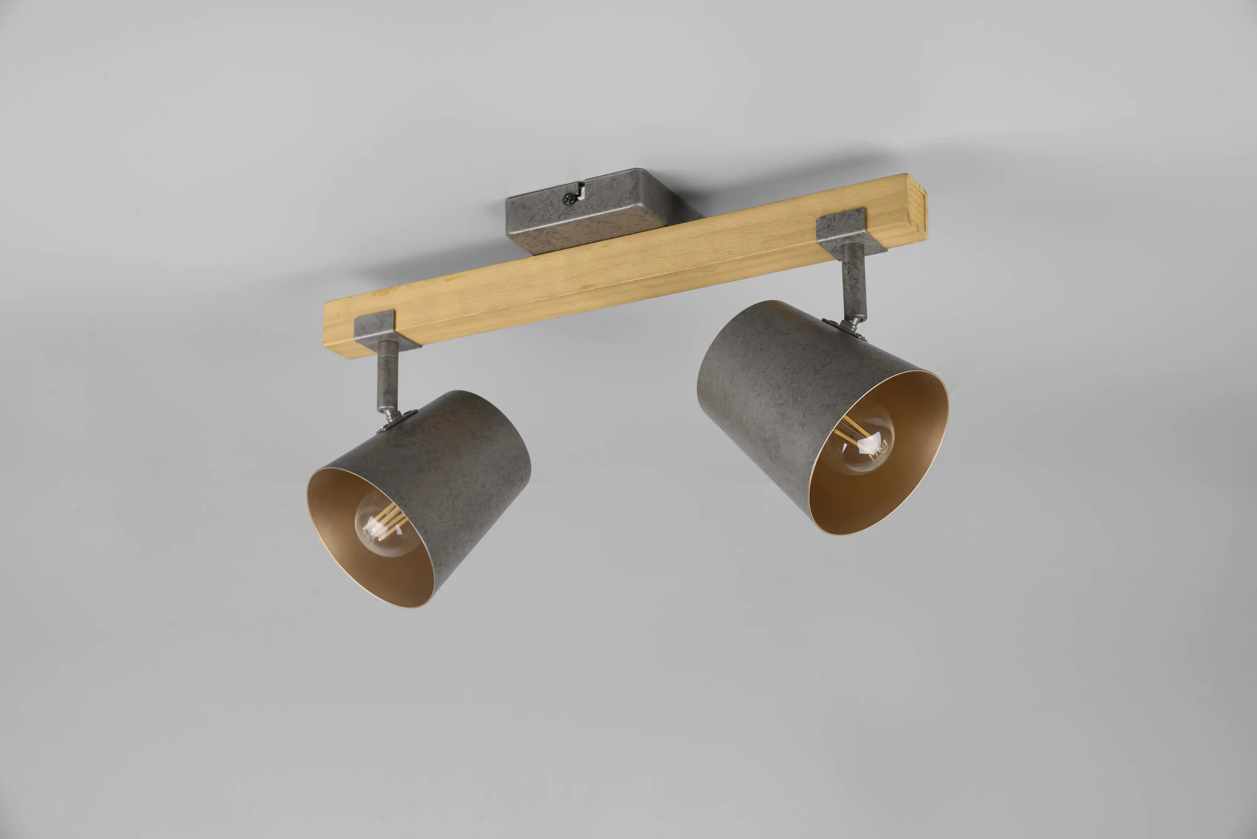 4017807502565_2716282 Trio Leuchten 2er Spot Bell nickel antik