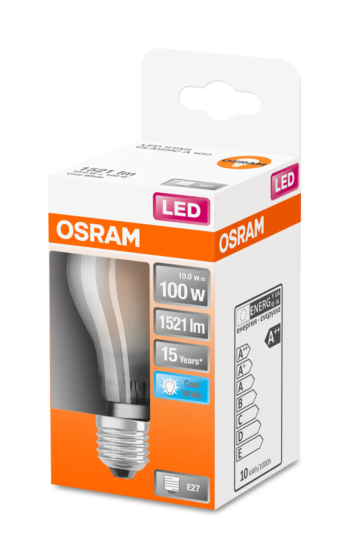 Osram LED Leuchtmittel Retrofit Cla 100 E27 11W neutralweiß, weiß matt