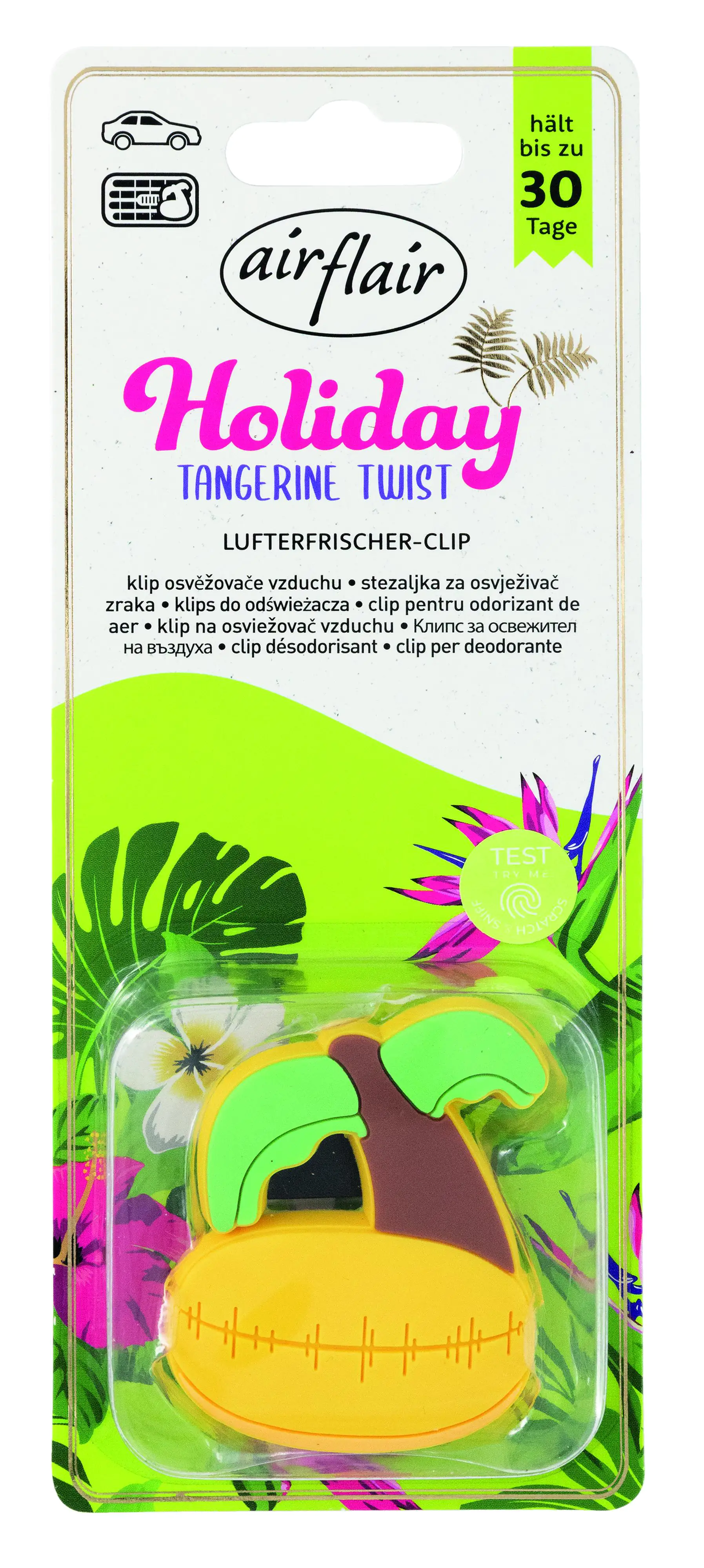 airflair Lufterfrischer Clip Holiday Palme Tangerine Twist airflair Lufterfrischer Clip Holiday Palme Tangerine Twist