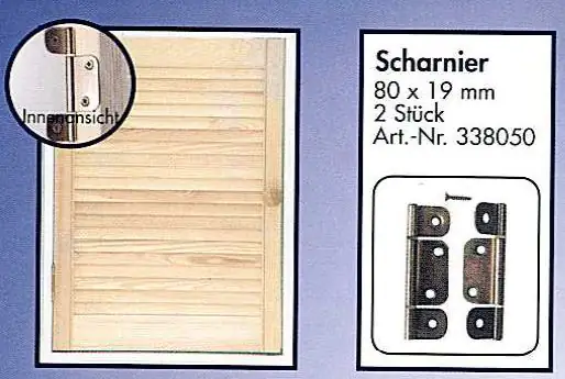 Classen Scharniere 80 x 19 mm