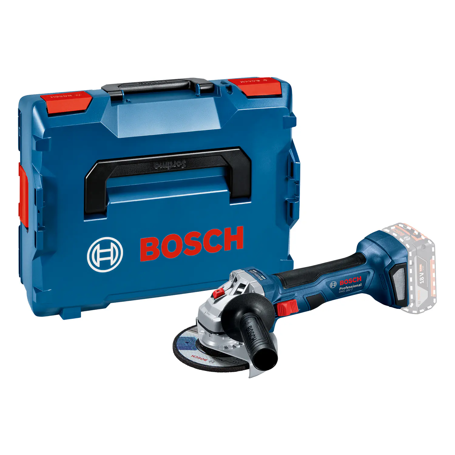 Bosch Professional Akku-Winkelschleifer GWS 18V-7 125 mm Solo Bosch Professional Akku-Winkelschleifer GWS 18V-7 125 mm Solo
