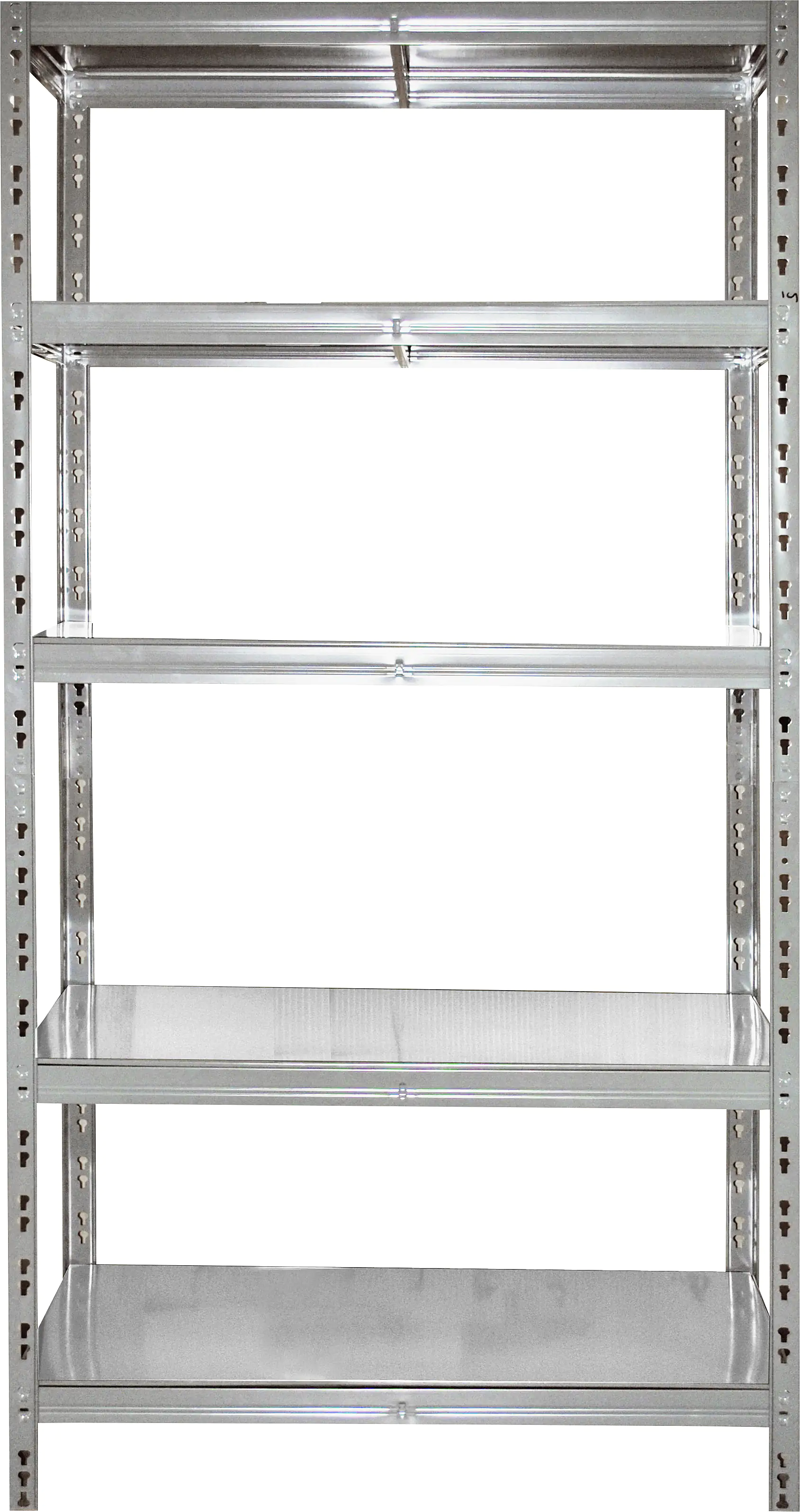 Metallsteckregal 180 x 90 x 45 cm 5 Metallböden 875 kg