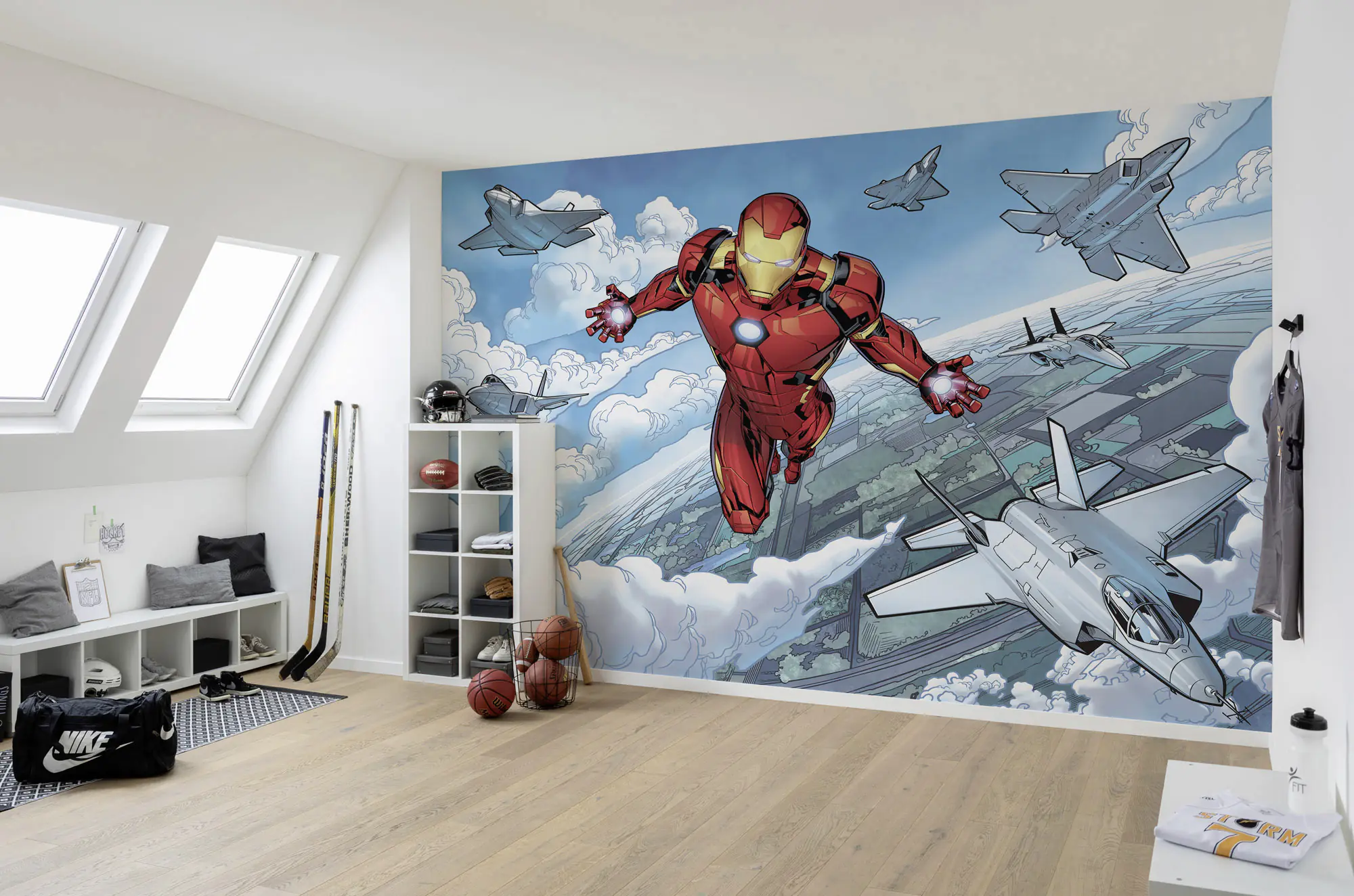 Komar Vlies Fototapete Iron Man Flight 400 x 280 cm 