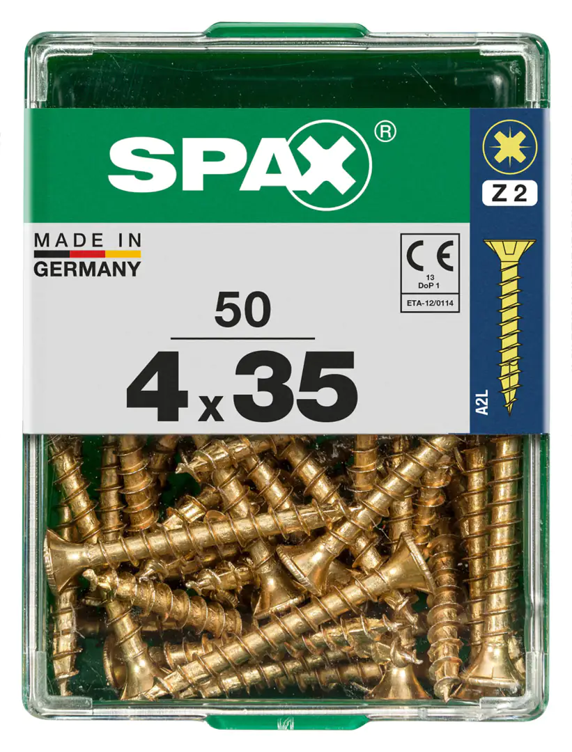 Spax Universalschrauben 4.0 x 35 mm PZ 2 - 50 Stk.