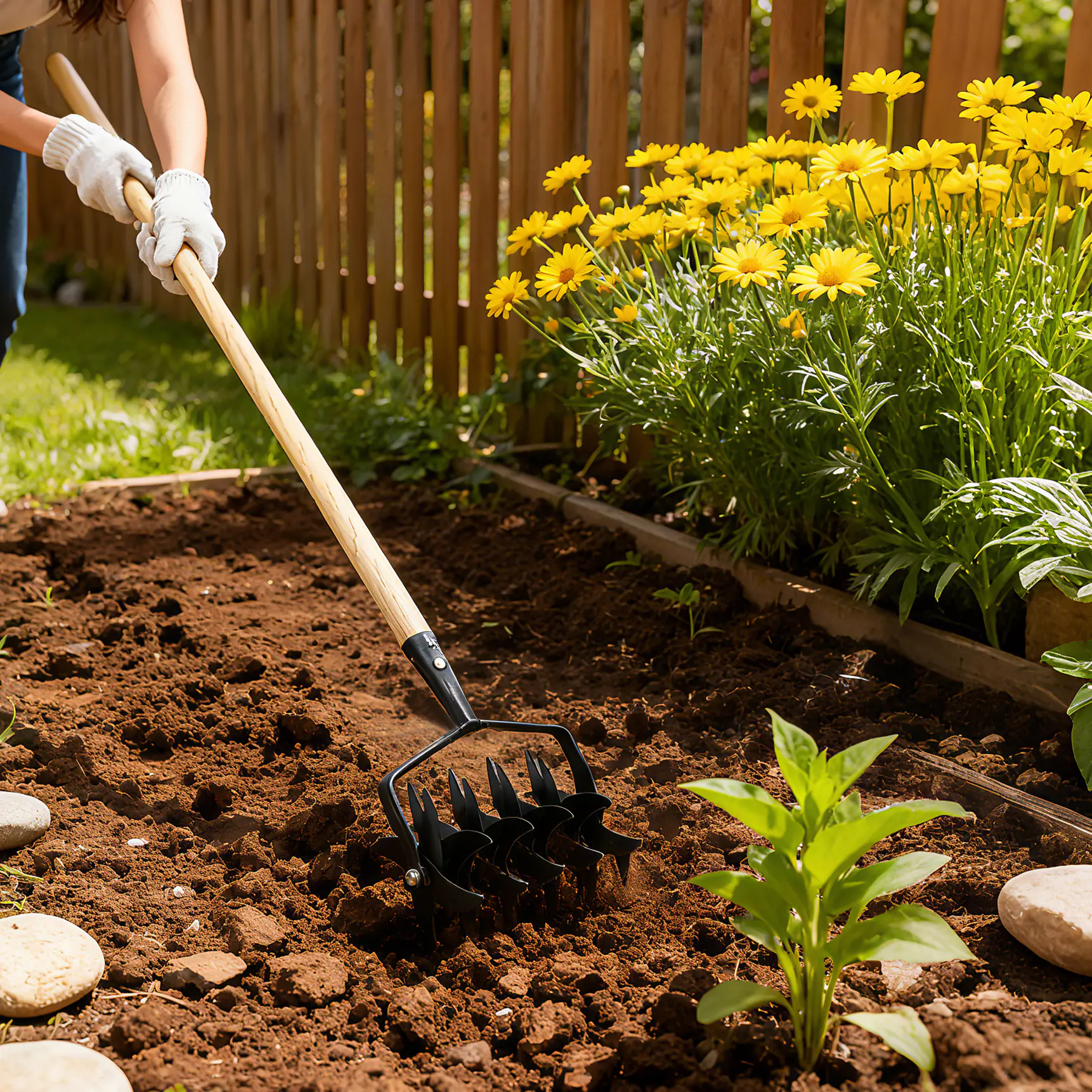 Primaster Bodenfräse 15 cm Arbeitsbreite schwarz