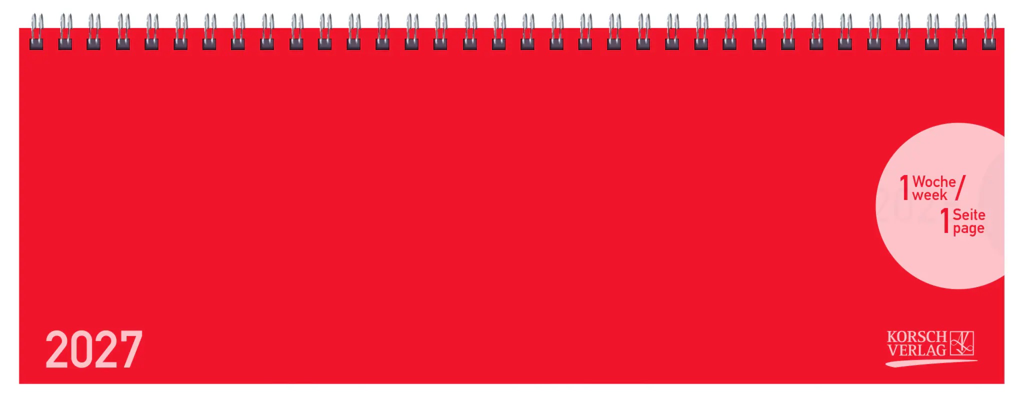 Korsch Kalender Classic Colourlux 2027 rot