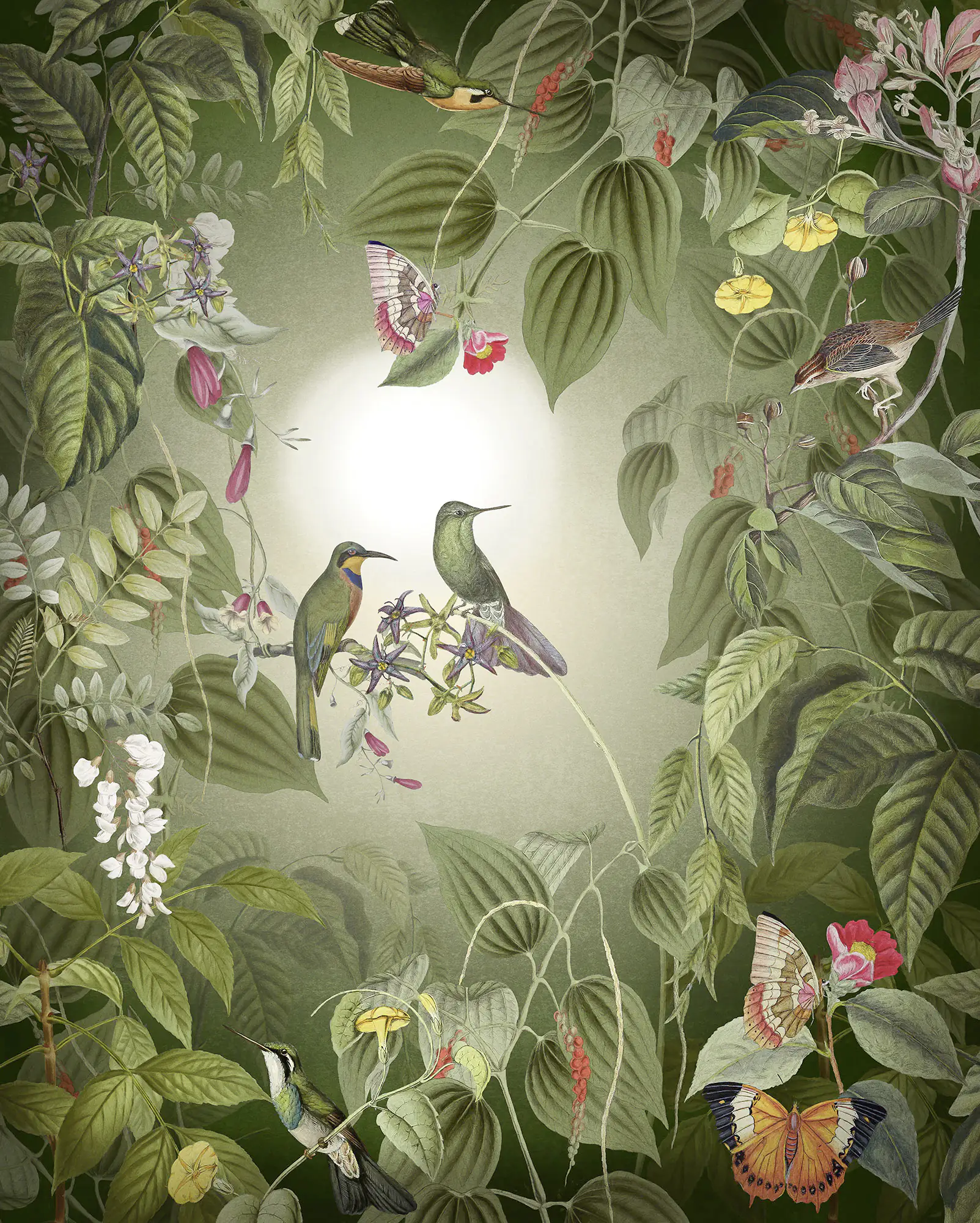 Komar Vlies Fototapete Wildlife Birds 200 x 250 cm 