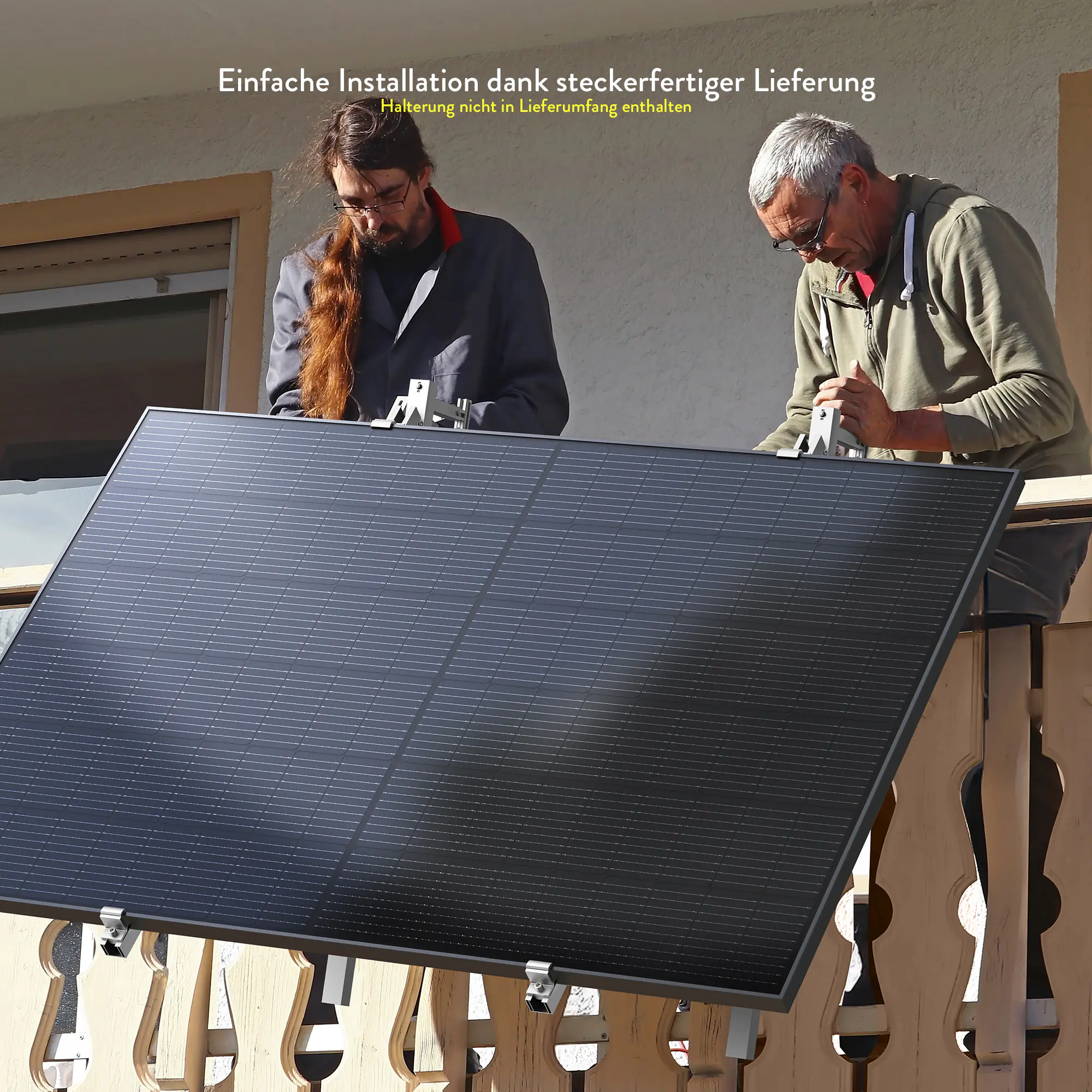 Vale Balkonkraftwerk 920 Wp mit EcoFlow Wechselrichter EF8N-O 