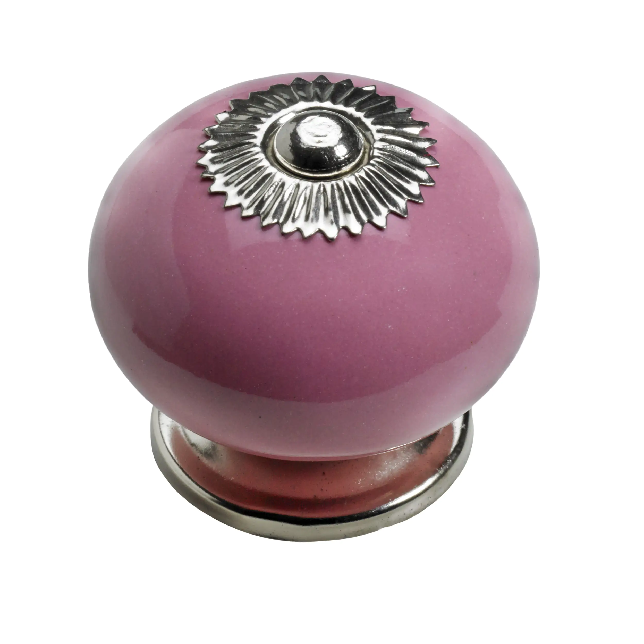 Hettich Möbelknopf Keramik pink Ø 40,0 mm - 1 Stück