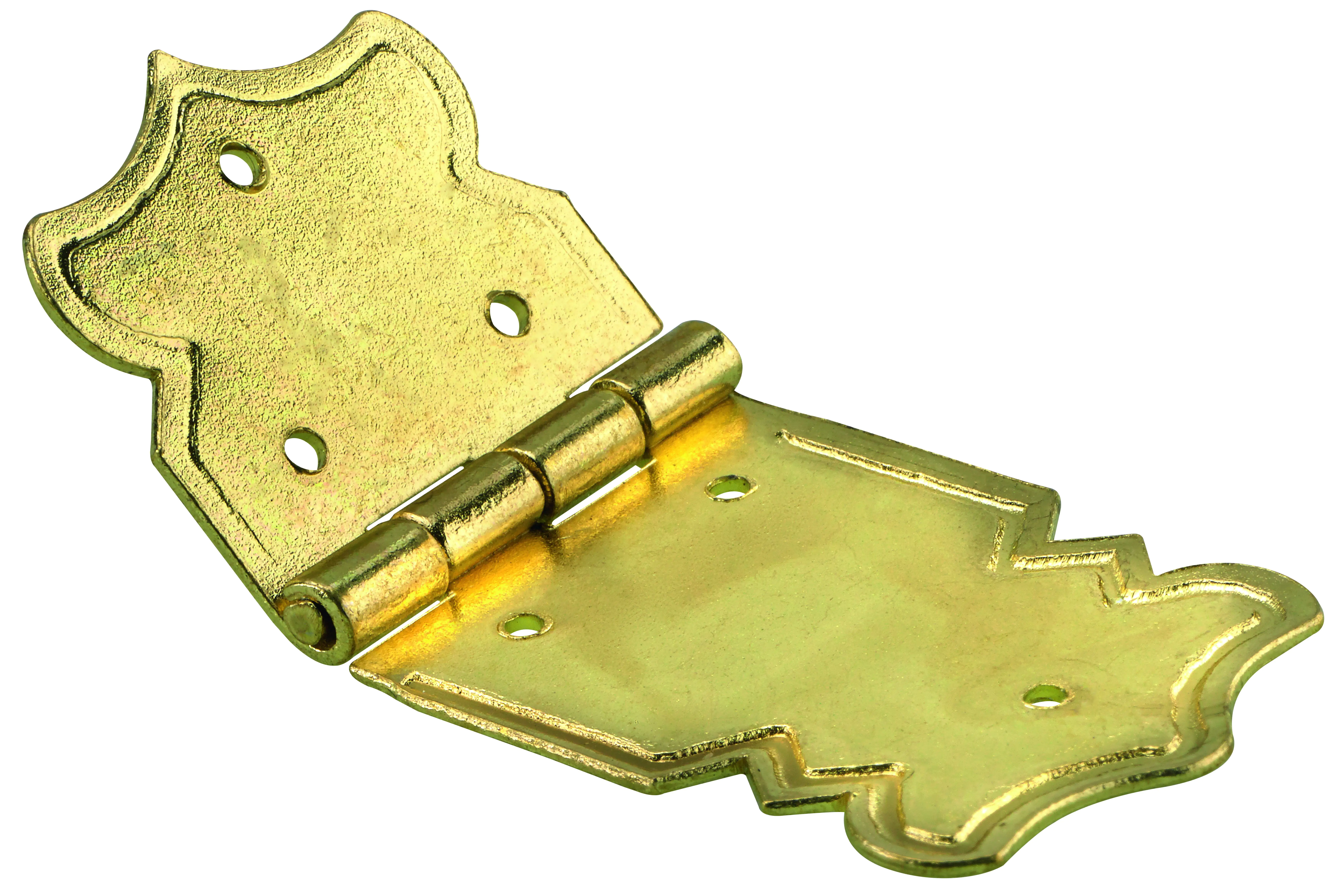 Hettich Schatullenscharnier Stahl, vermessingt, 20 x 47 mm, 1 Stück