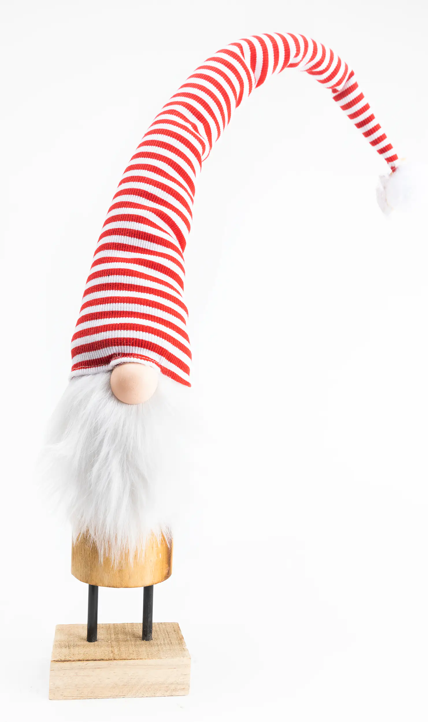 TrendLine Dekofigur Zwerg rot weiß 10 x 7 x 83 cm