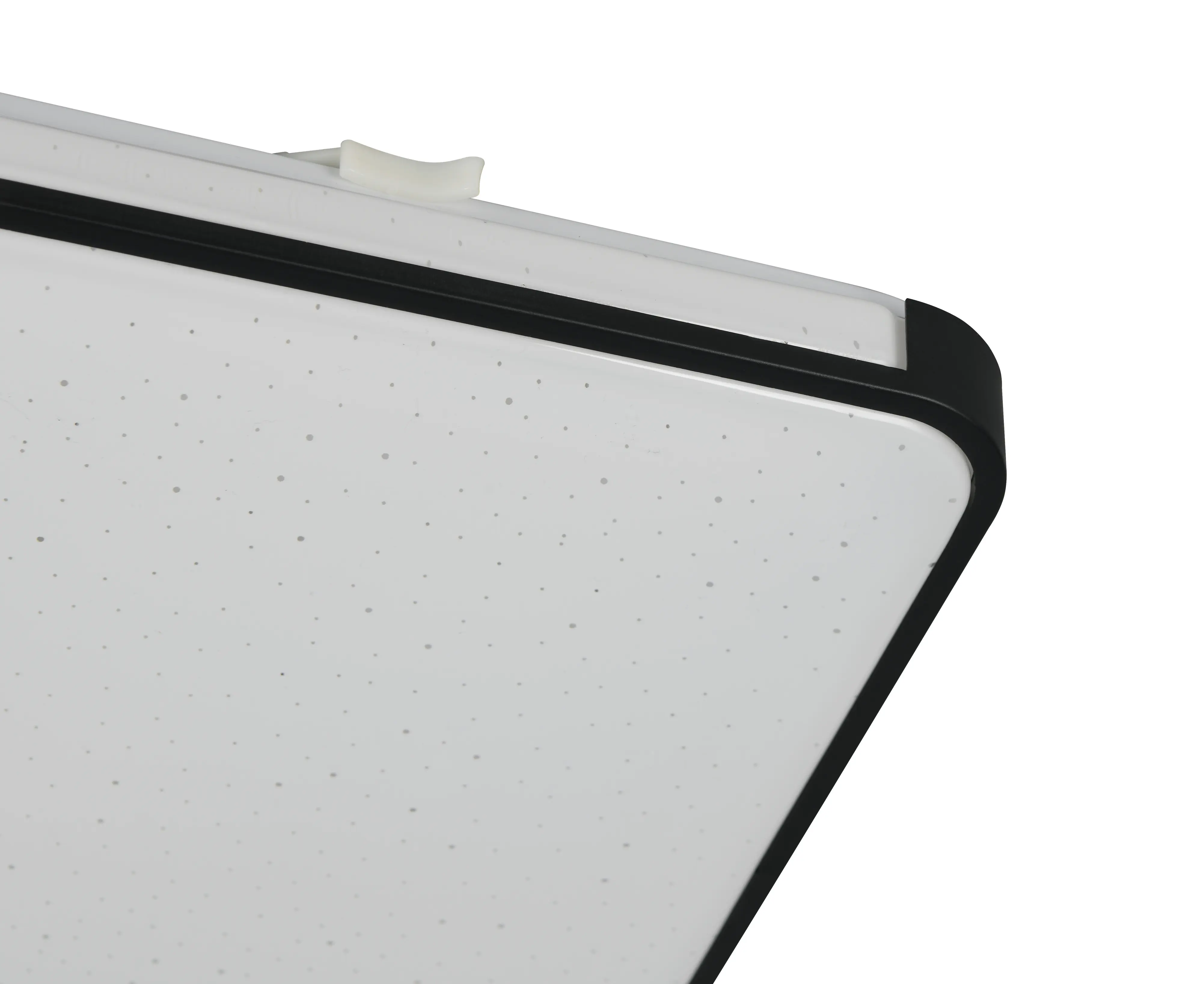 Reality LED-Deckenleuchte Relus 27x27 cm schwarz matt Starlight Effekt kaltweiß