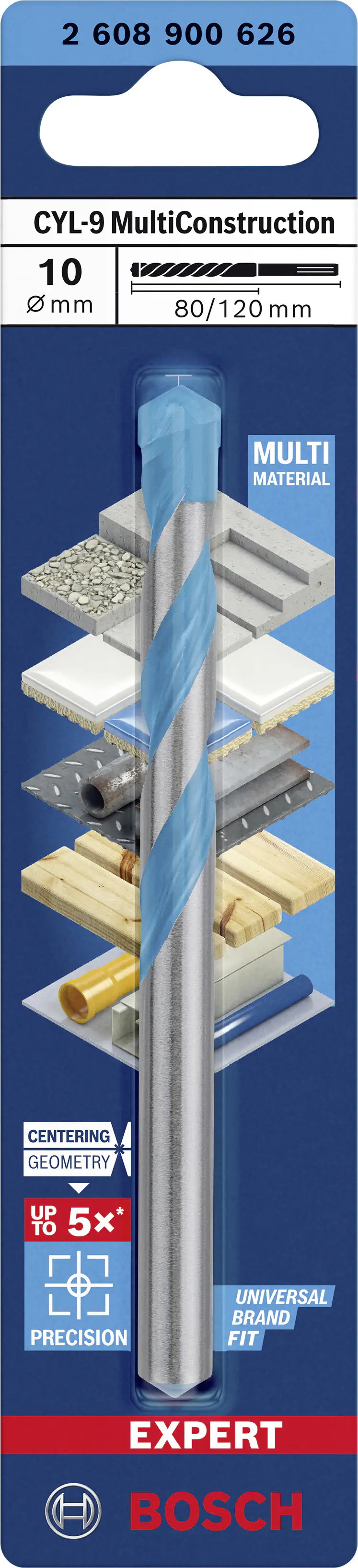 Bosch Expert CYL-9 Rundschaftbohrer Ø 10 mm Bosch Expert CYL-9 Rundschaftbohrer Ø 10 mm