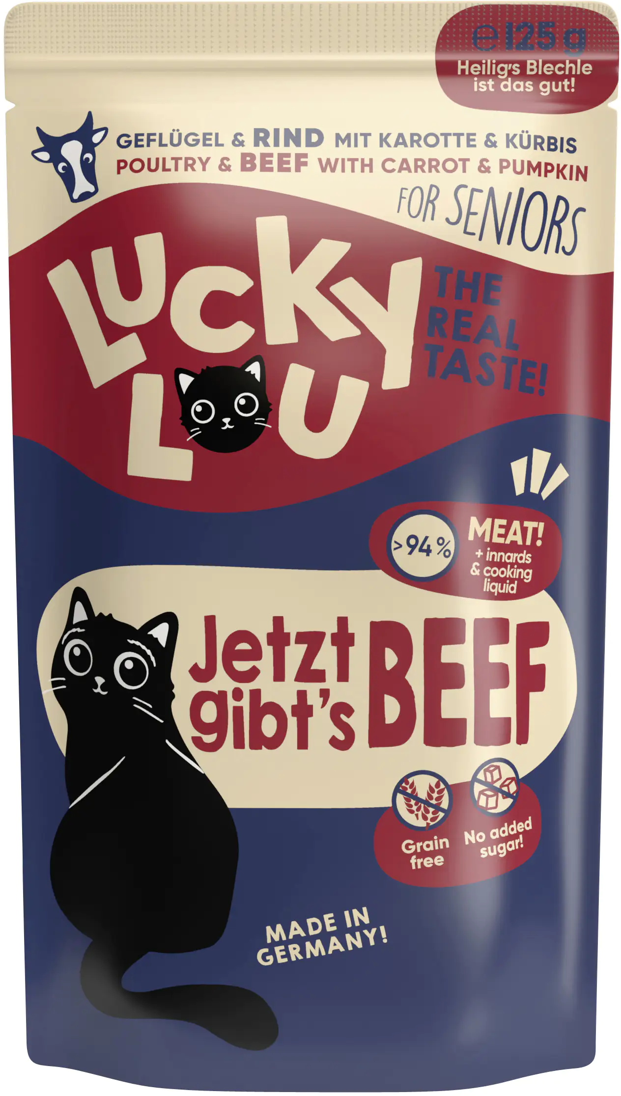 Lucky Lou Lifestage Senior Geflügel und Rind 125g Lucky Lou Lifestage Senior Geflügel und Rind 125g